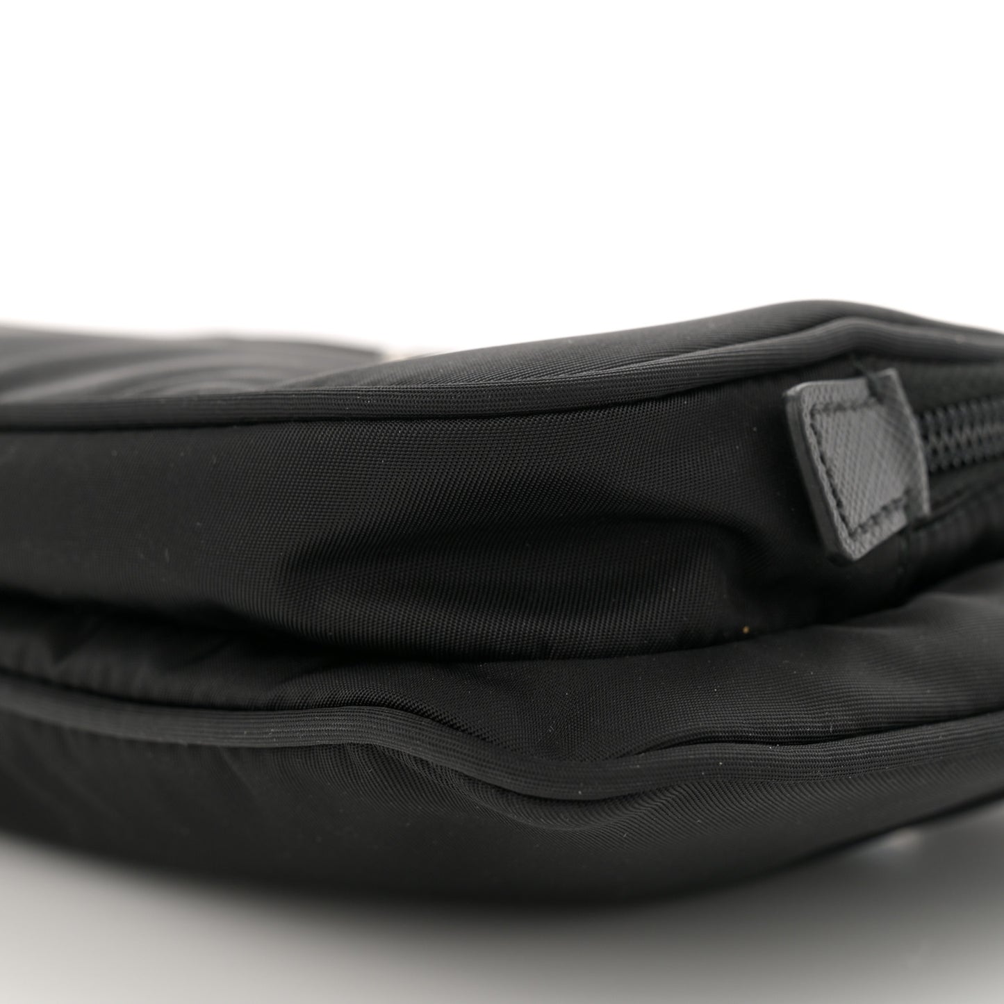 Re-Nylon Saffiano Belt Bag Black