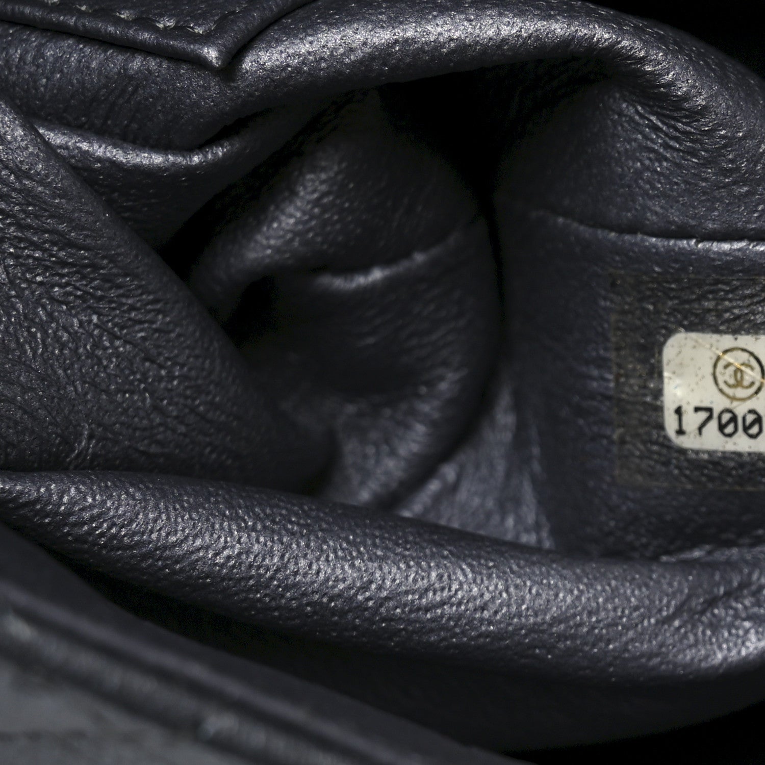 Chanel Metallic Lambskin Quilted Clutch With Chain Flap   Dark Grey 7 of 11