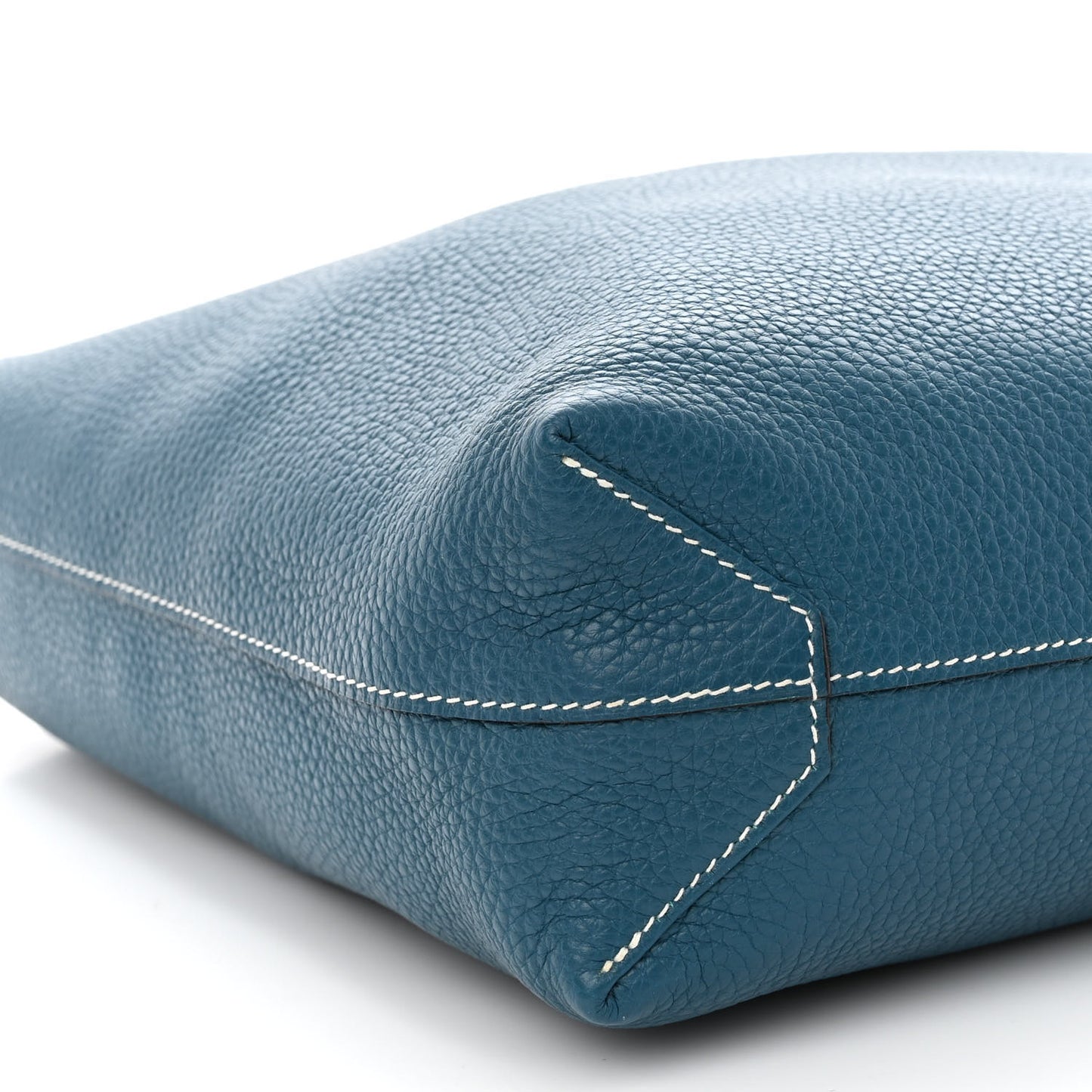 Taurillon Clemence Double Sens 36 Reversible Tote Bleu Sapphire Izmir