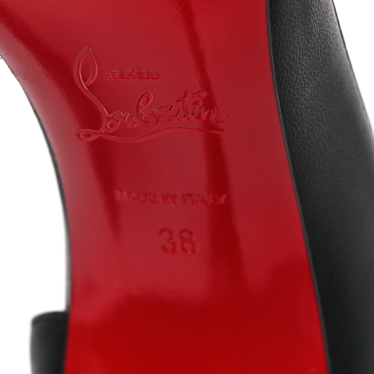 Christian Louboutin Shiny Nappa Iriza 100 Pumps 38 Black 6 of 9