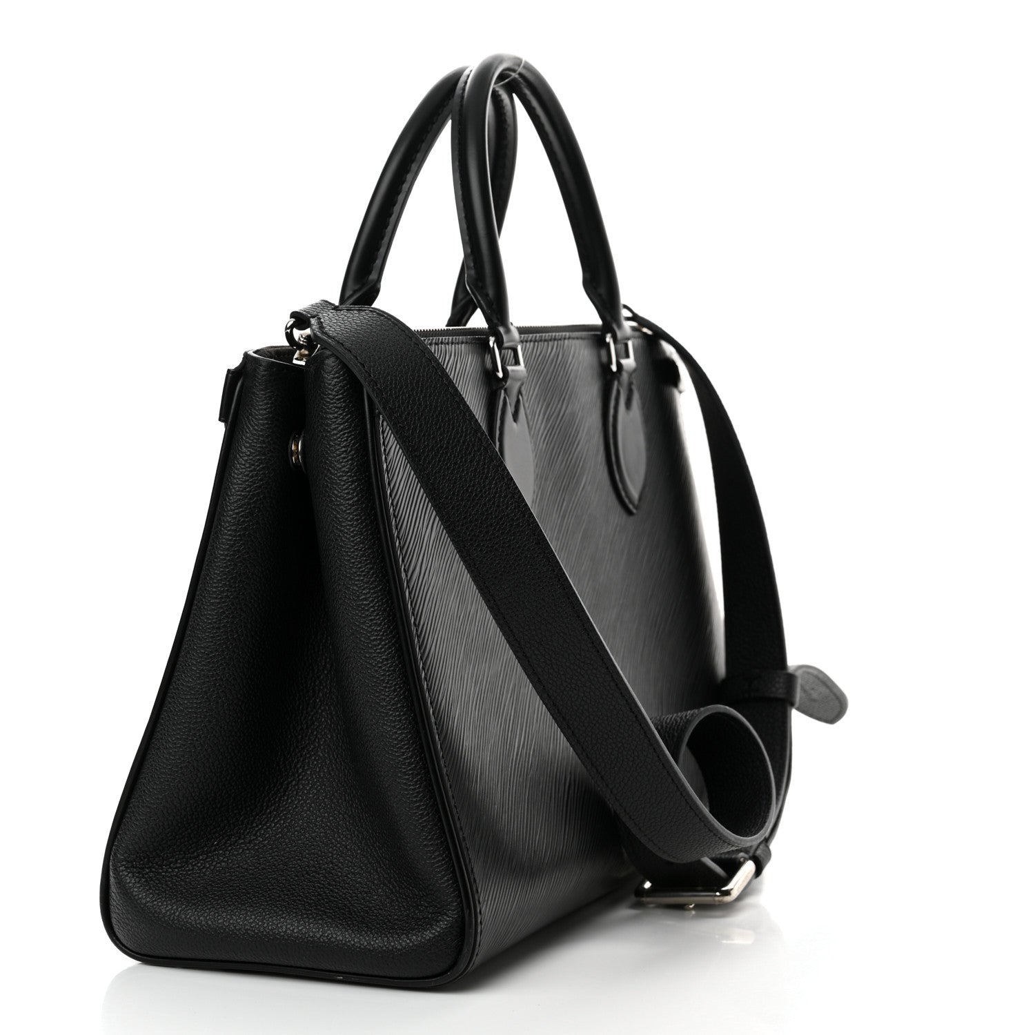 Louis Vuitton Epi Grenelle Tote MM Black 3 of 18