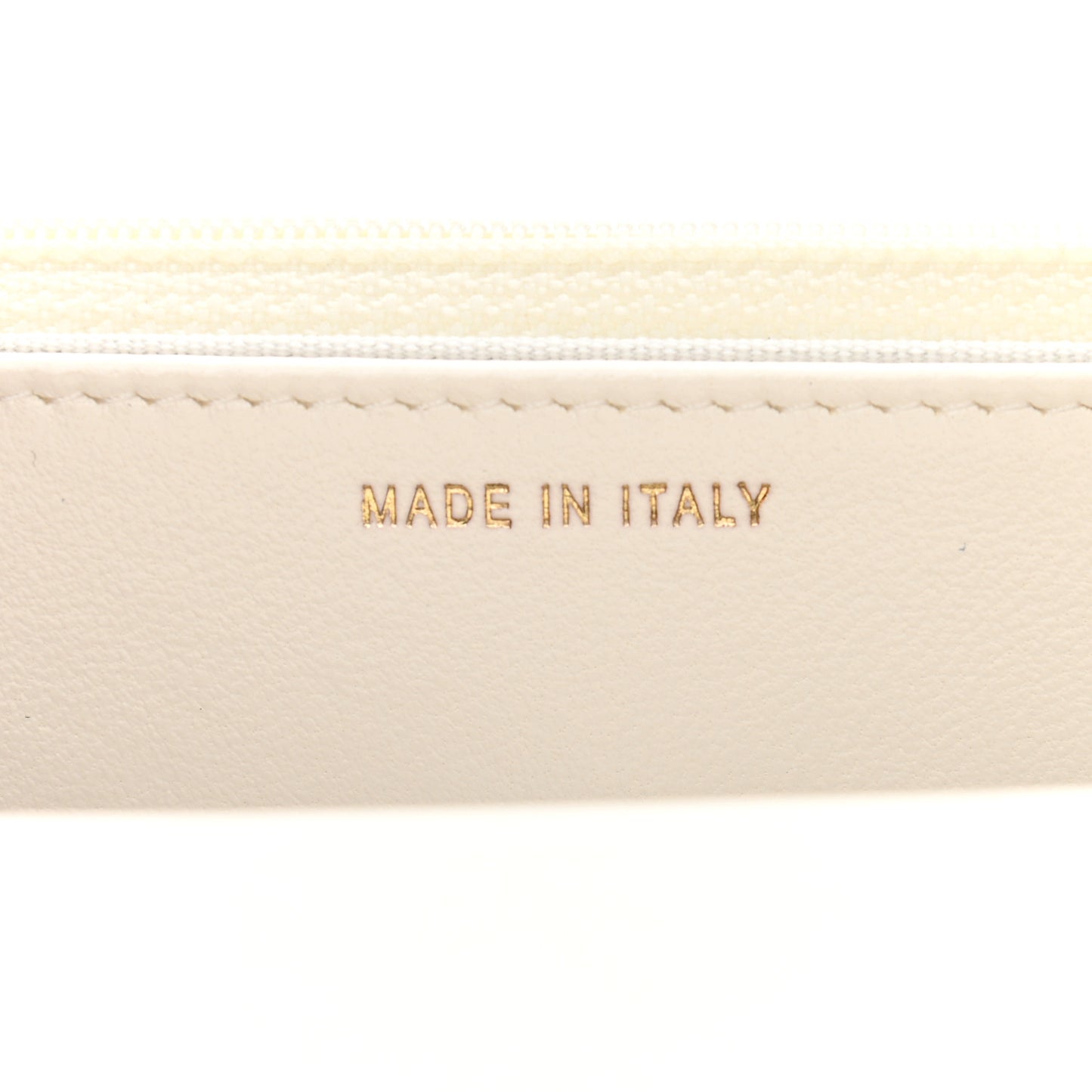 Lambskin Quilted Trendy CC Wallet On Chain WOC White