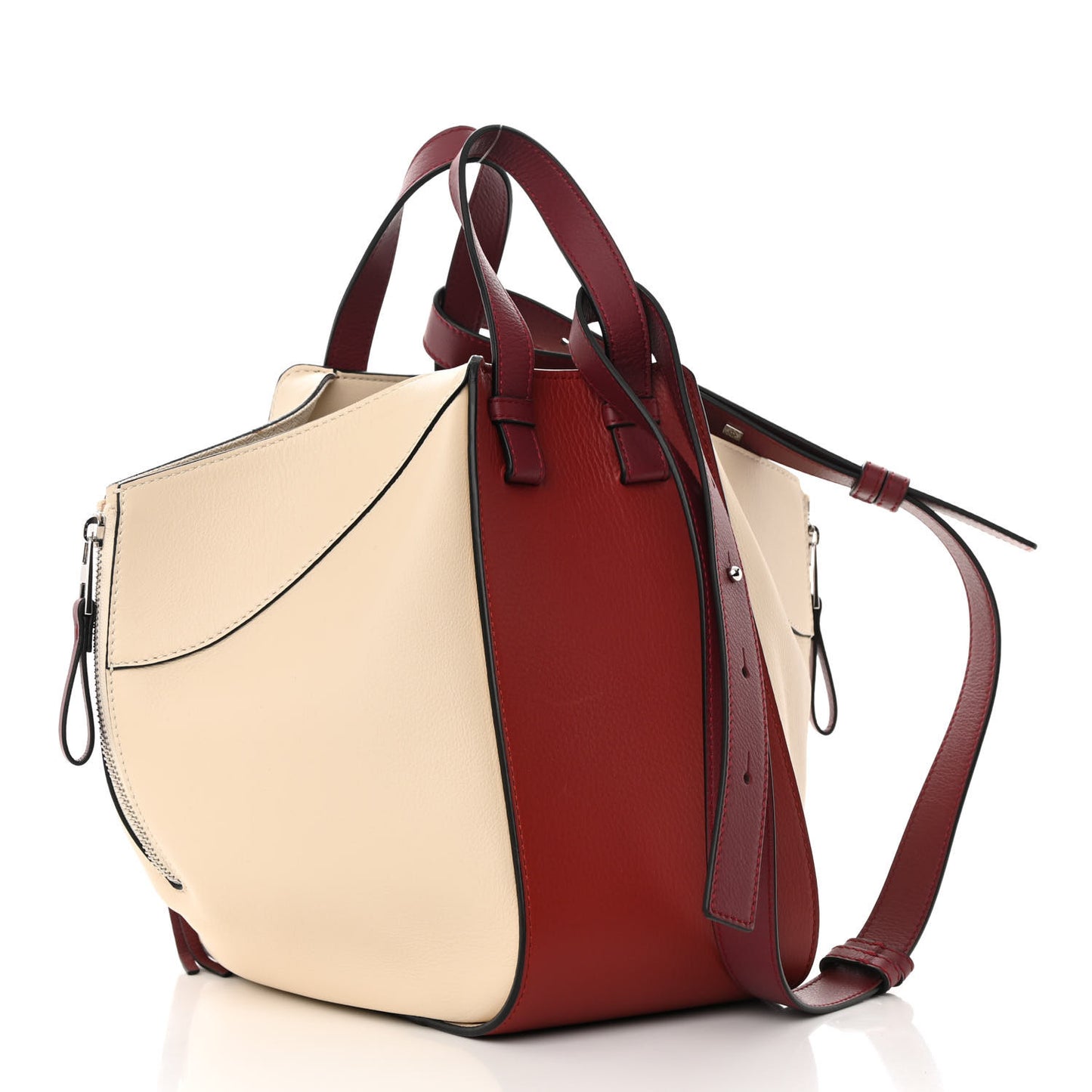 Calfskin Small Hammock Shoulder Bag Garnet Ivory