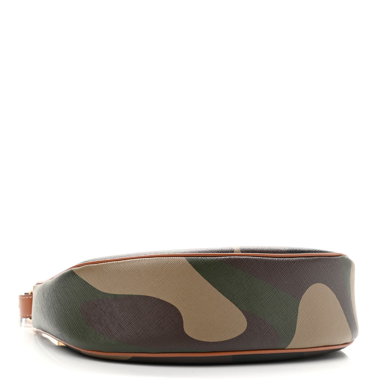 Canvas Calfskin Camouflage Ava Logo Triomphe Shoulder Bag Khaki