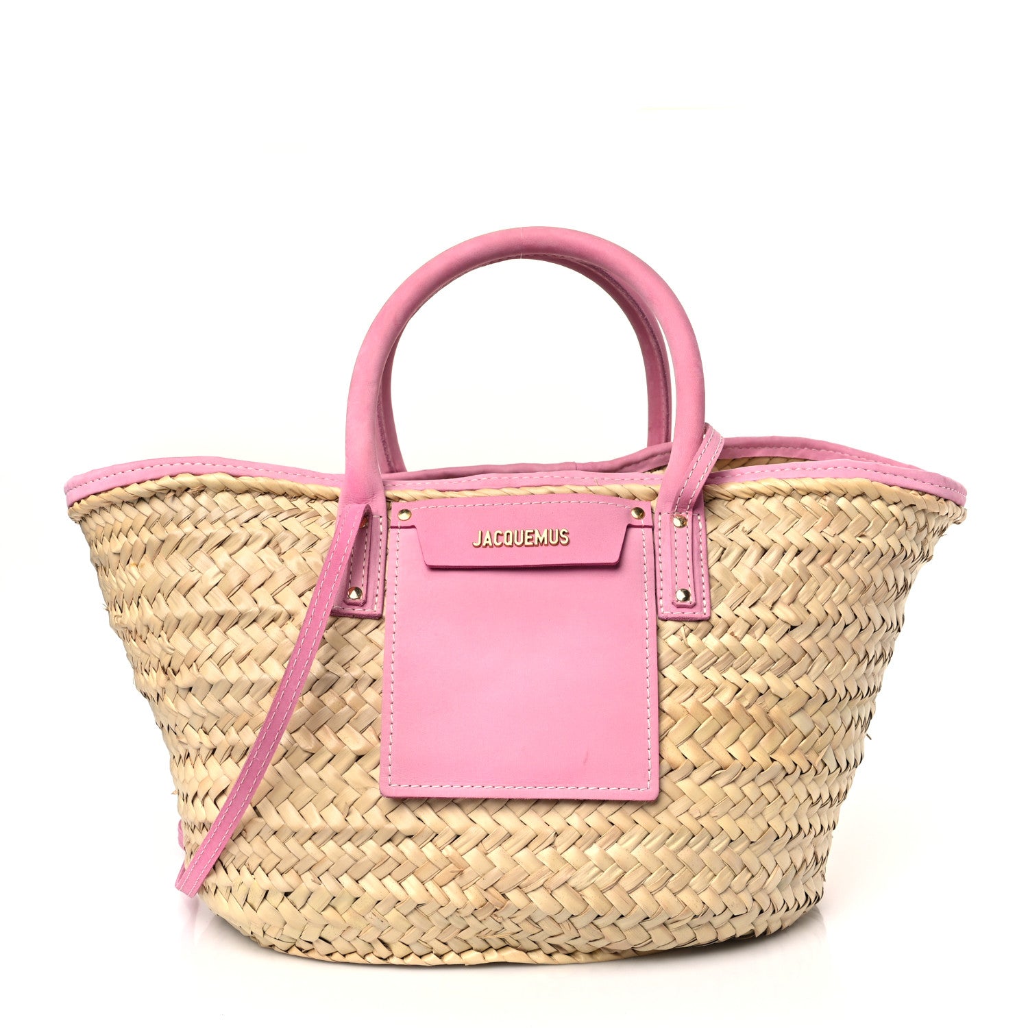 Jacquemus Raffia Le Panier Soli Pink 1 of 7