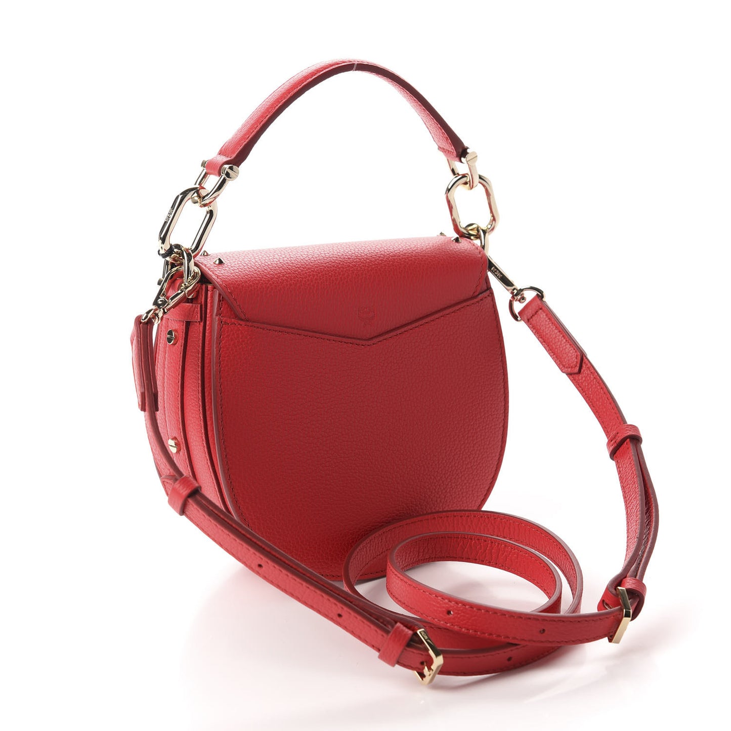 Calfskin Mini Patricia Studded Crossbody Bag Red