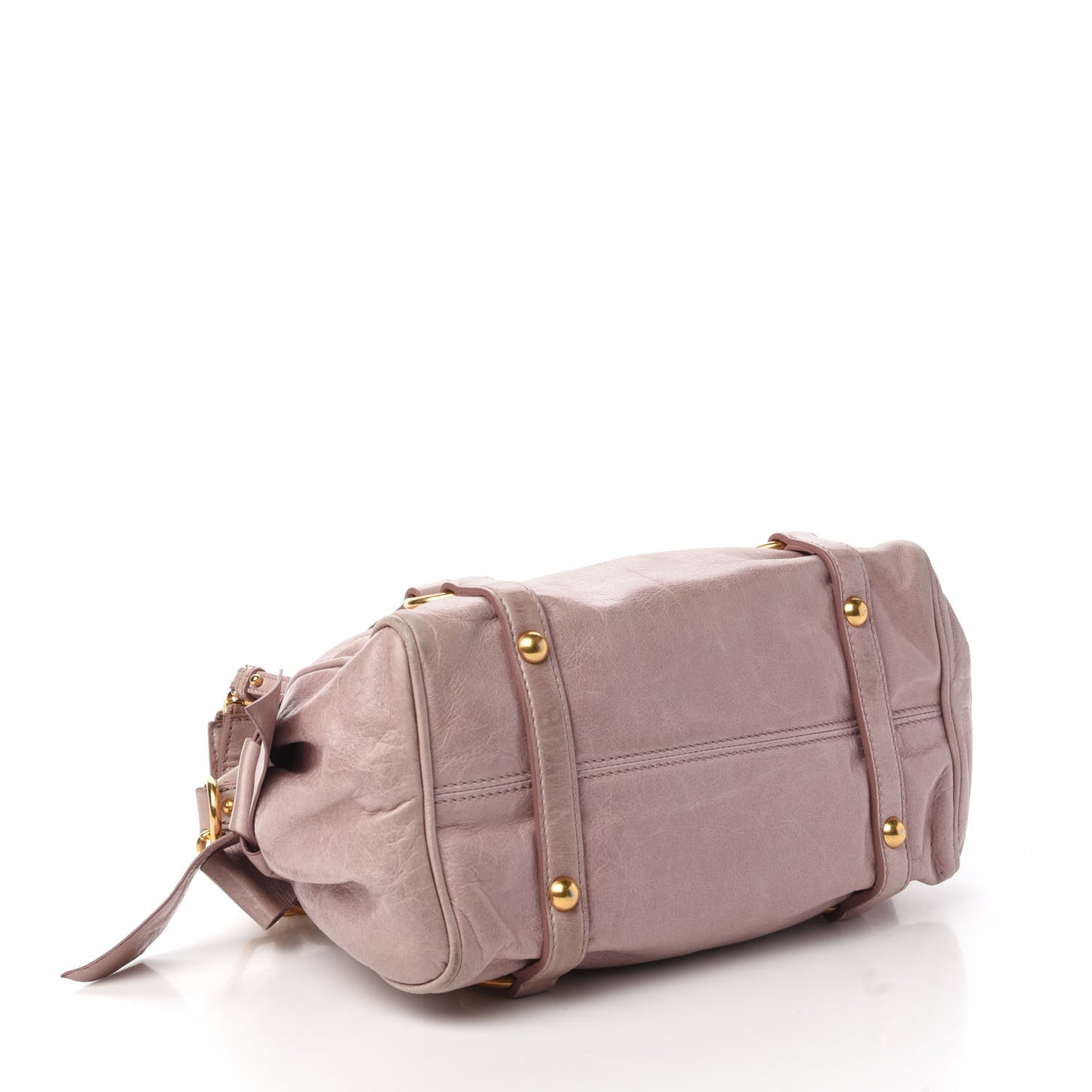 Vitello Lux Mini Bow Bag Mughetto
