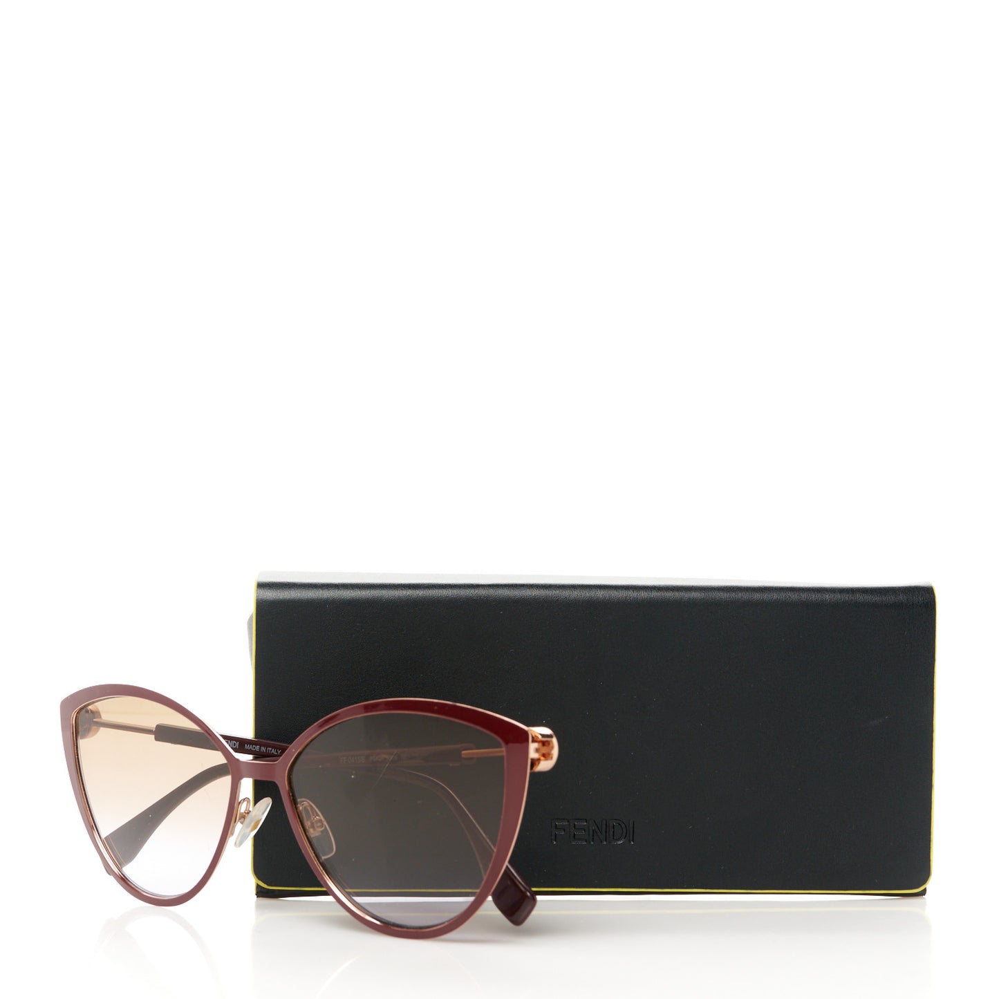 Cat Eye F is Fendi Sunglasses FF 0413/S Burgundy