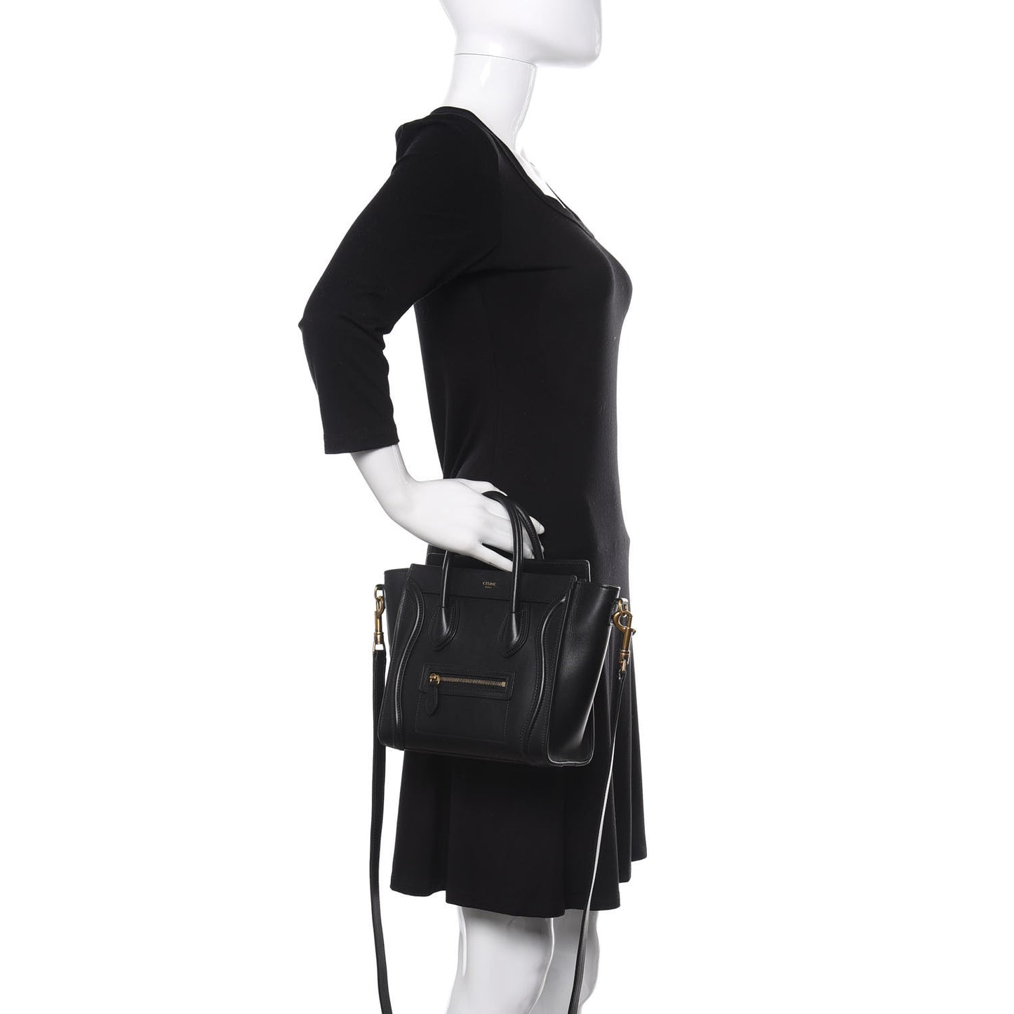 Smooth Calfskin Nano Luggage Black