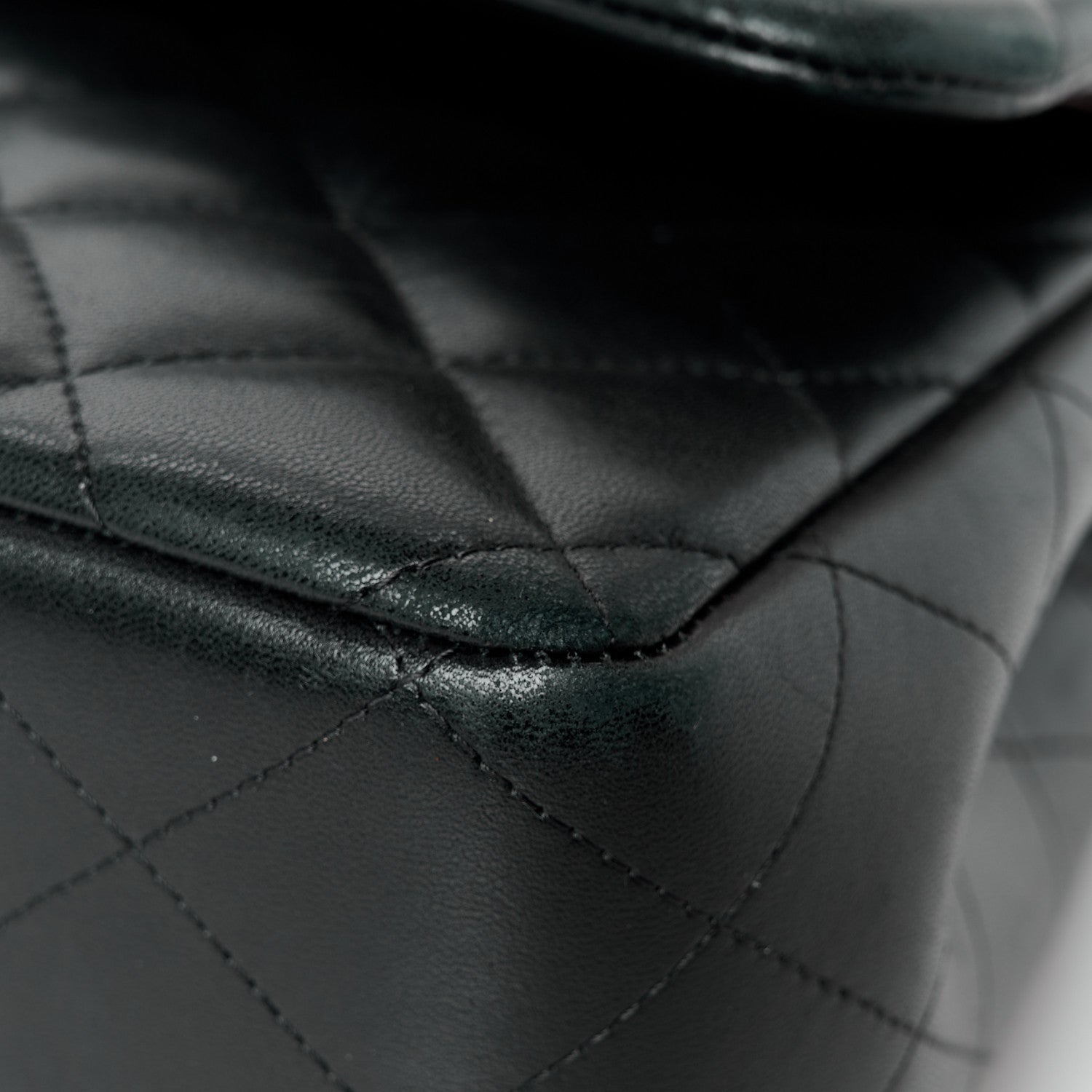 Chanel Lambskin Quilted Jumbo Double Flap Black 13 of 13