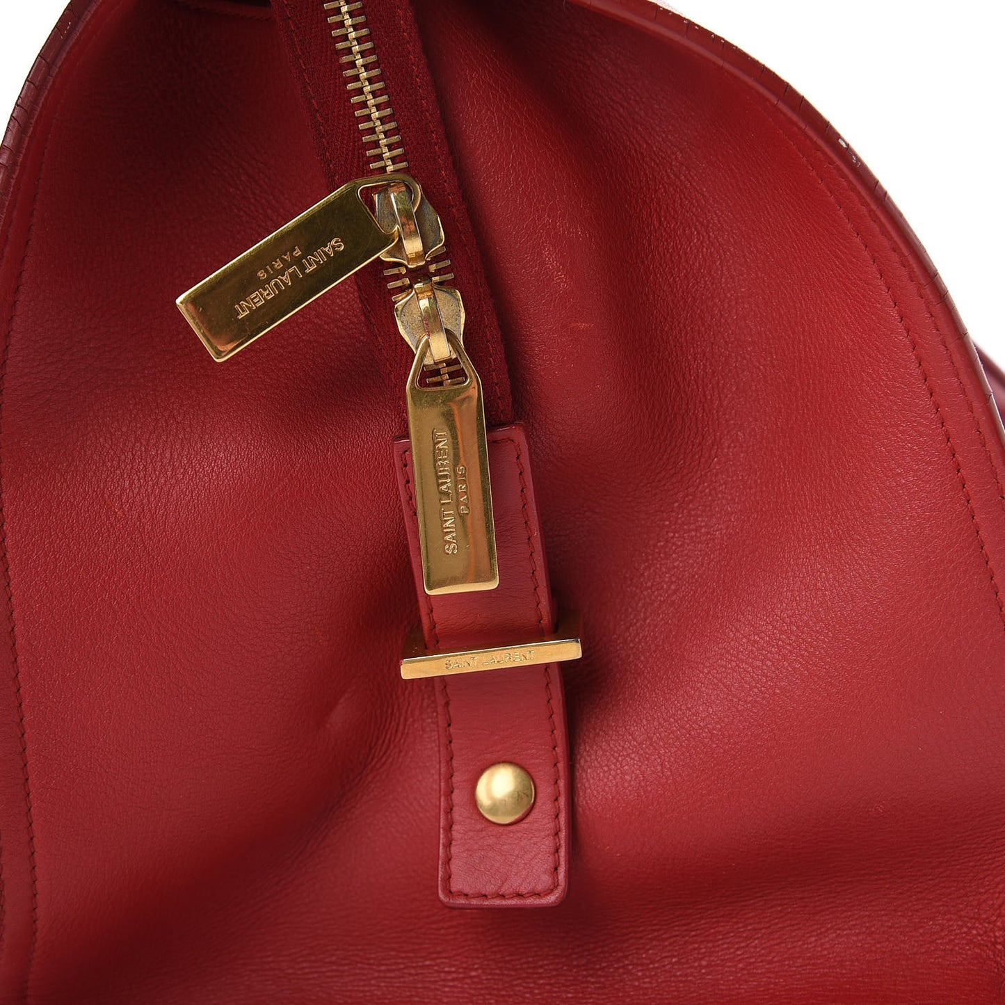 Calfskin Medium Classic Y Cabas Red