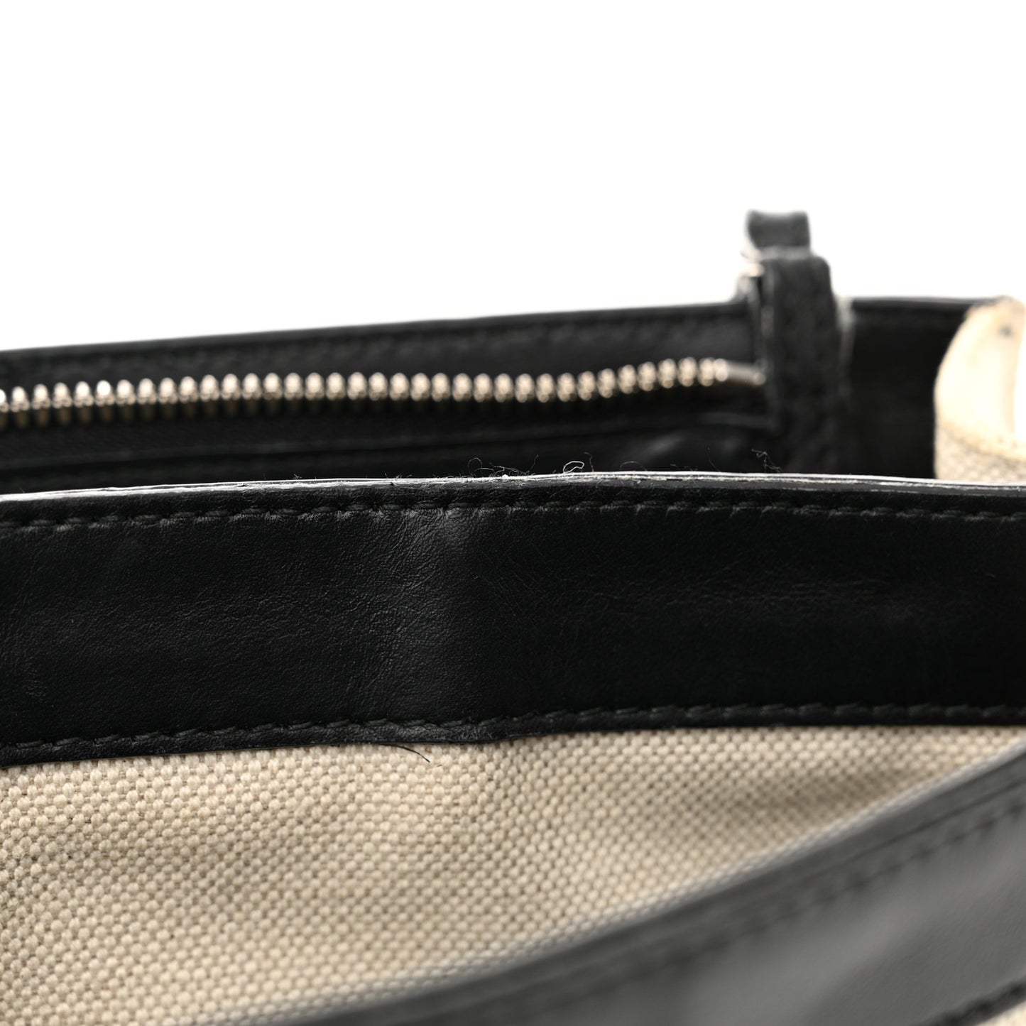 Cotton Canvas Pochette Crossbody Bag Black