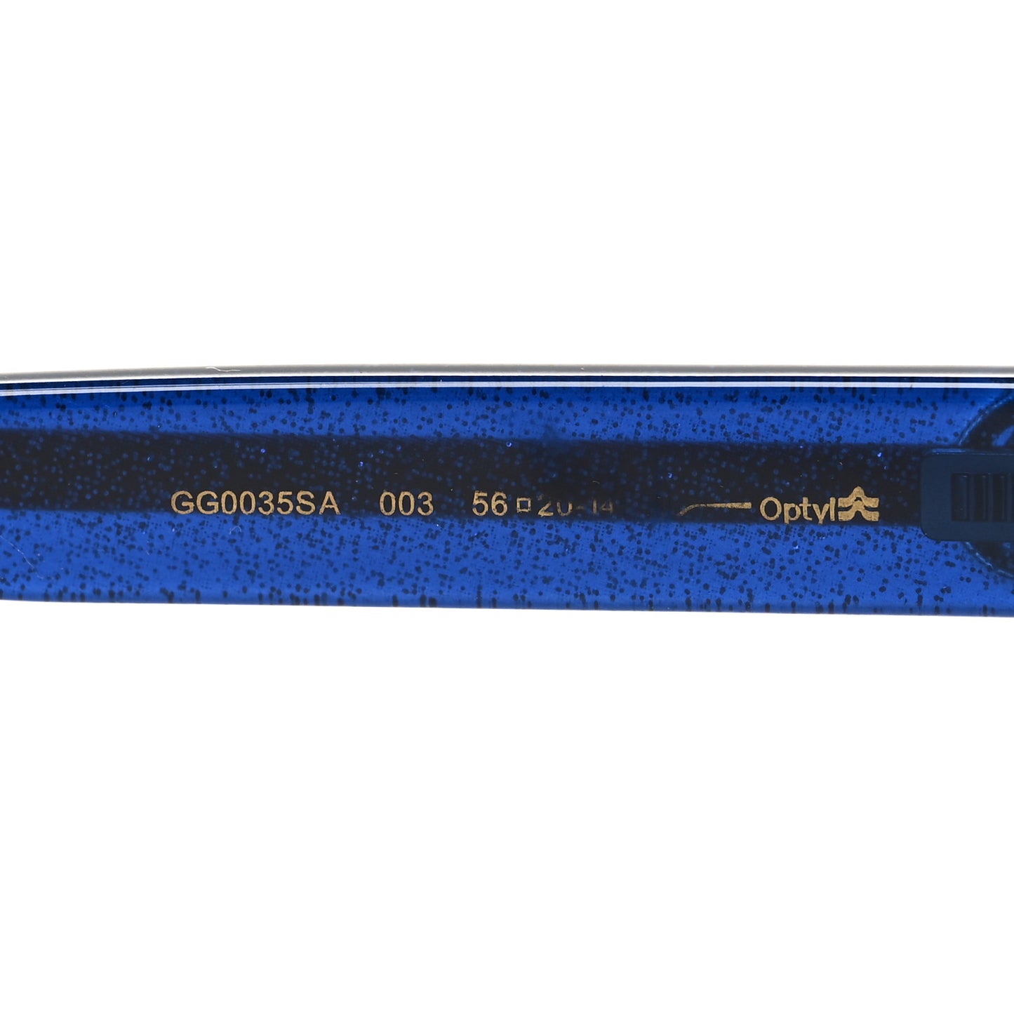 Acetate Round Web Sunglasses GG 0035S Blue