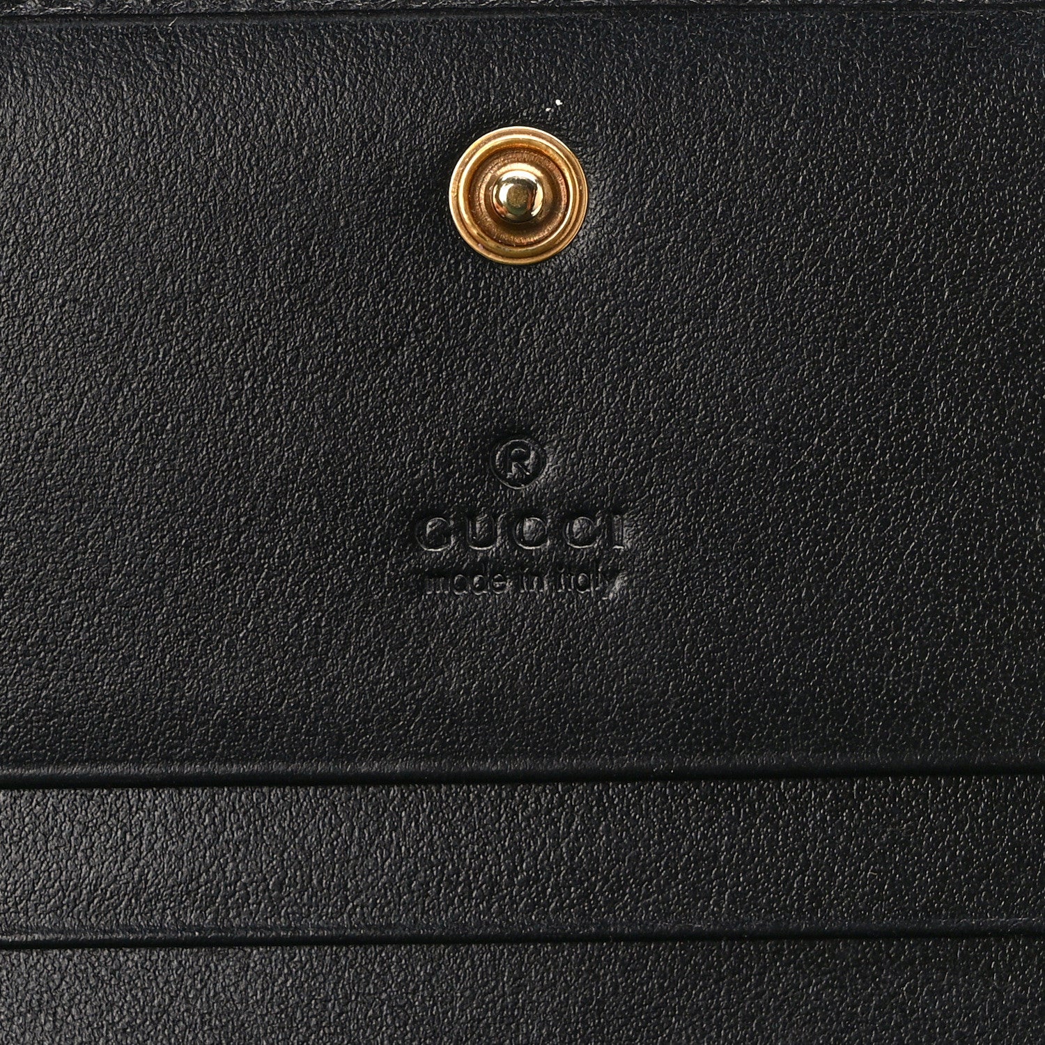Gucci Calfskin Matelasse GG Marmont Card Case Wallet Black 6 of 8