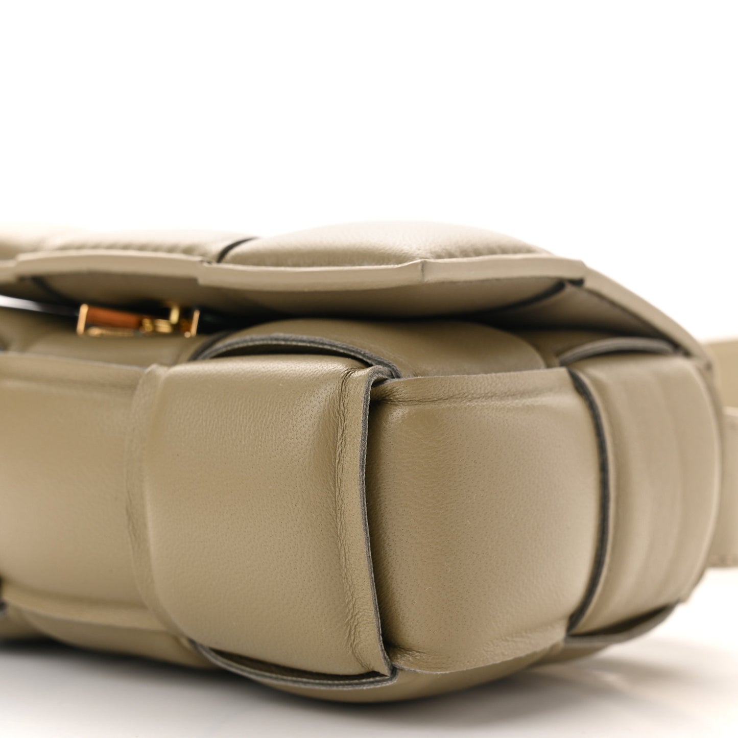 Nappa Maxi Intrecciato Mini Cassette Crossbody Bag Taupe