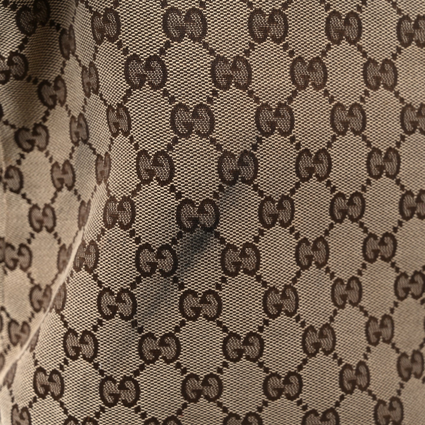 GG Monogram Large Web Handle Vertical Tote Dark Brown