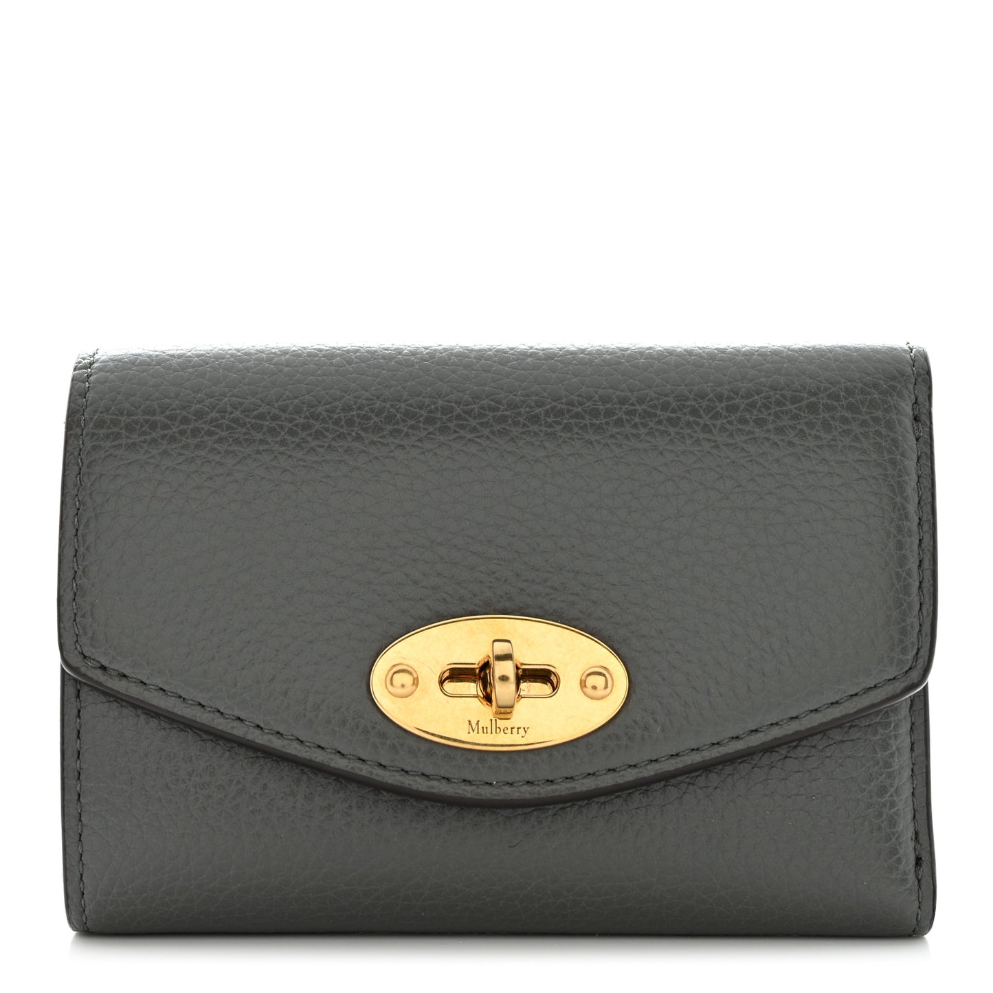 Small Classic Grain Darley Folded Multi-Card Wallet Charcoal