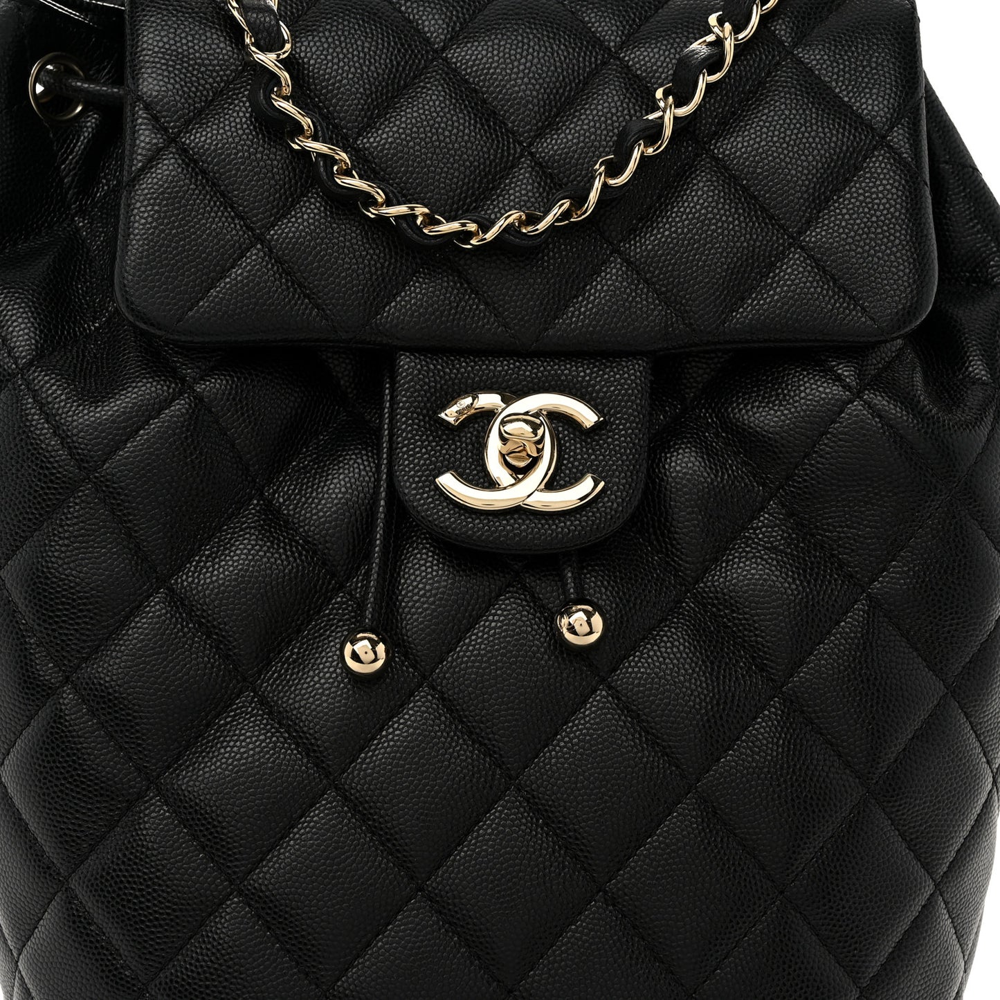 Caviar Quilted Urban Spirit Backpack Black