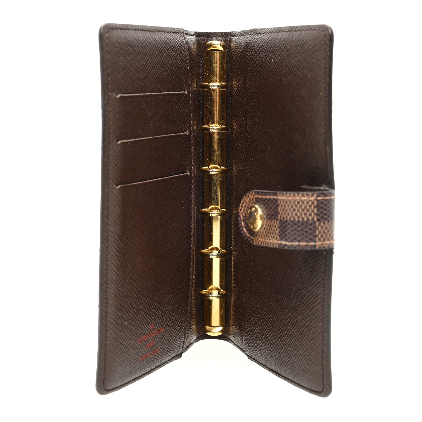 LOUIS VUITTON Damier Ebene Small Ring Agenda Cover