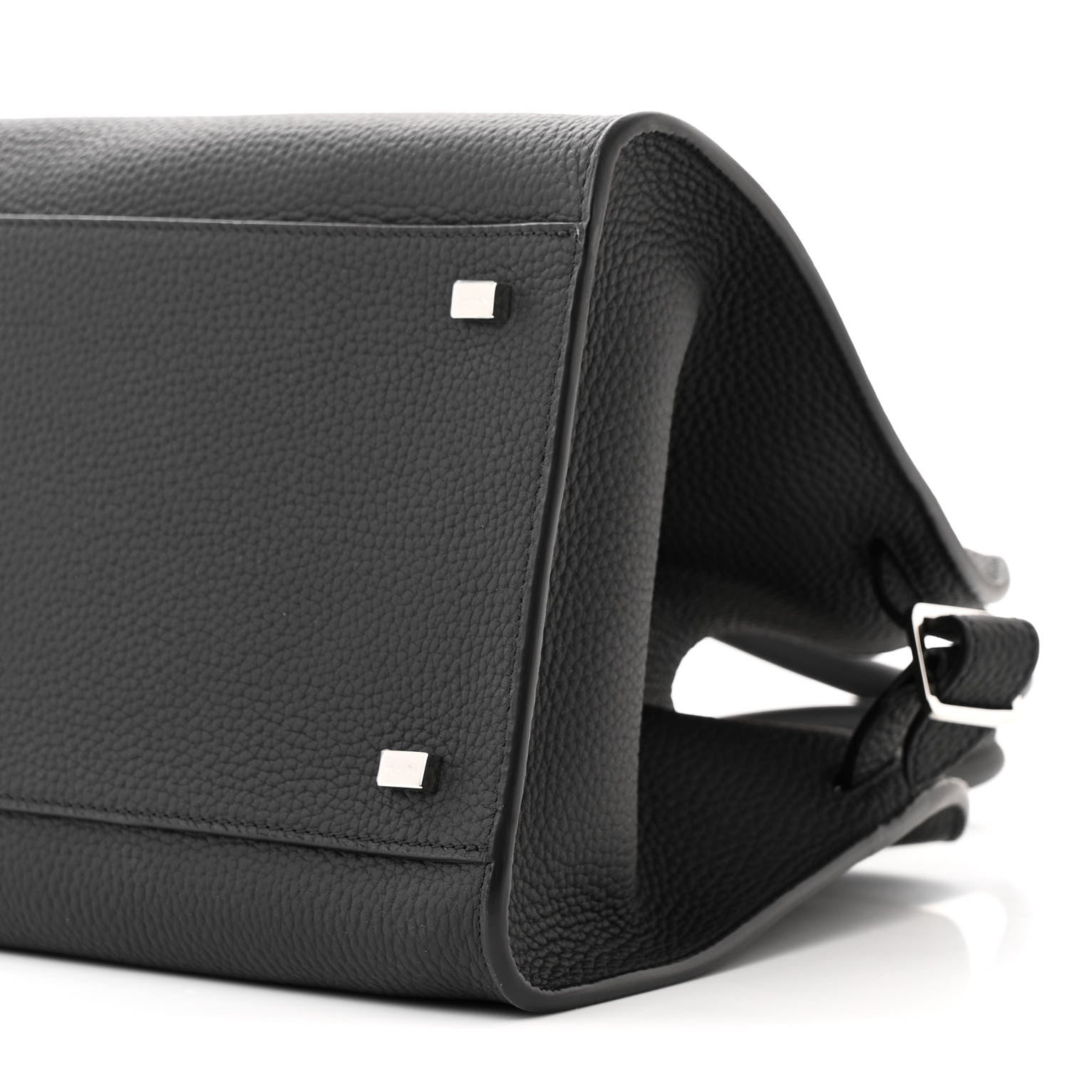 The Row Matte Grained Calfskin Soft Margaux 12 Black 9 of 9