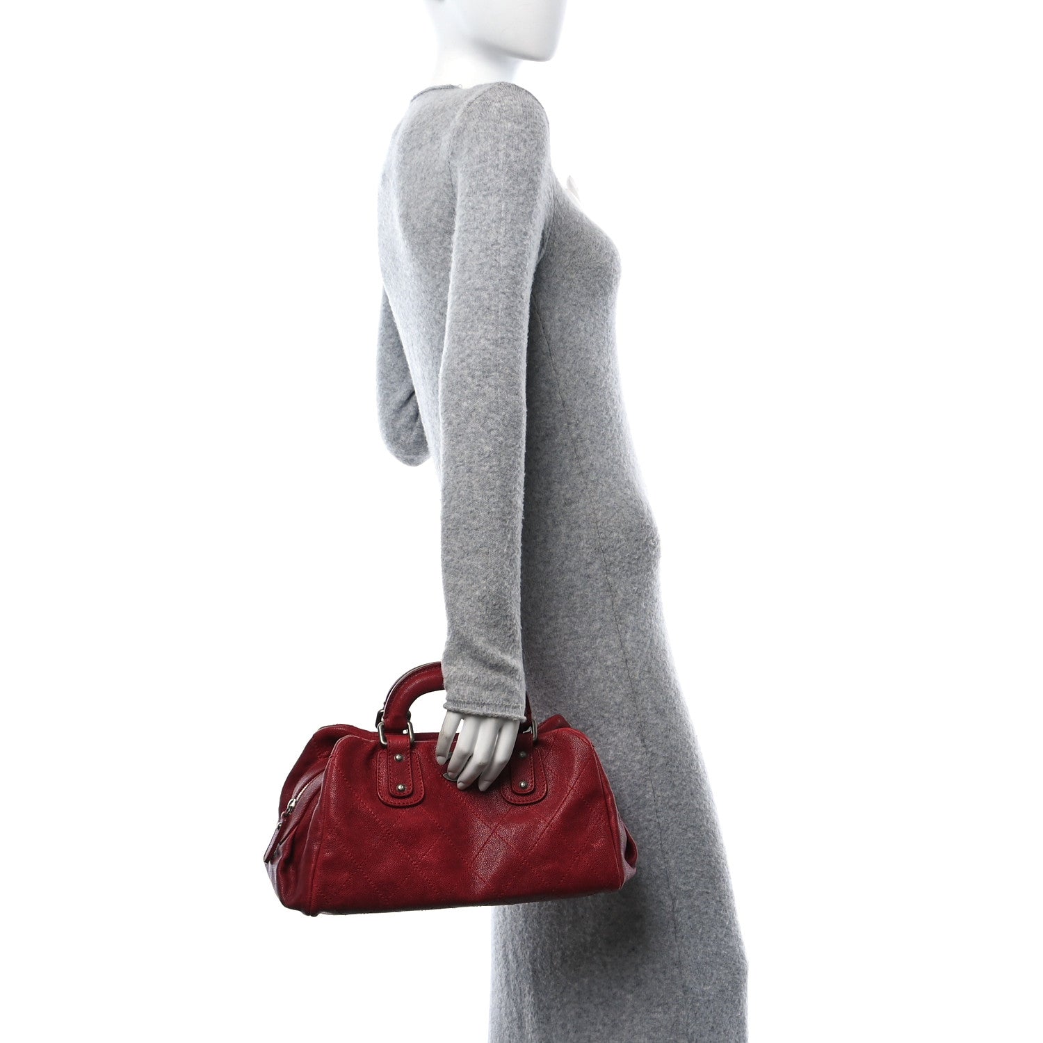 Chanel Caviar Small Outdoor Ligne Doctor Bag Red 3 of 10