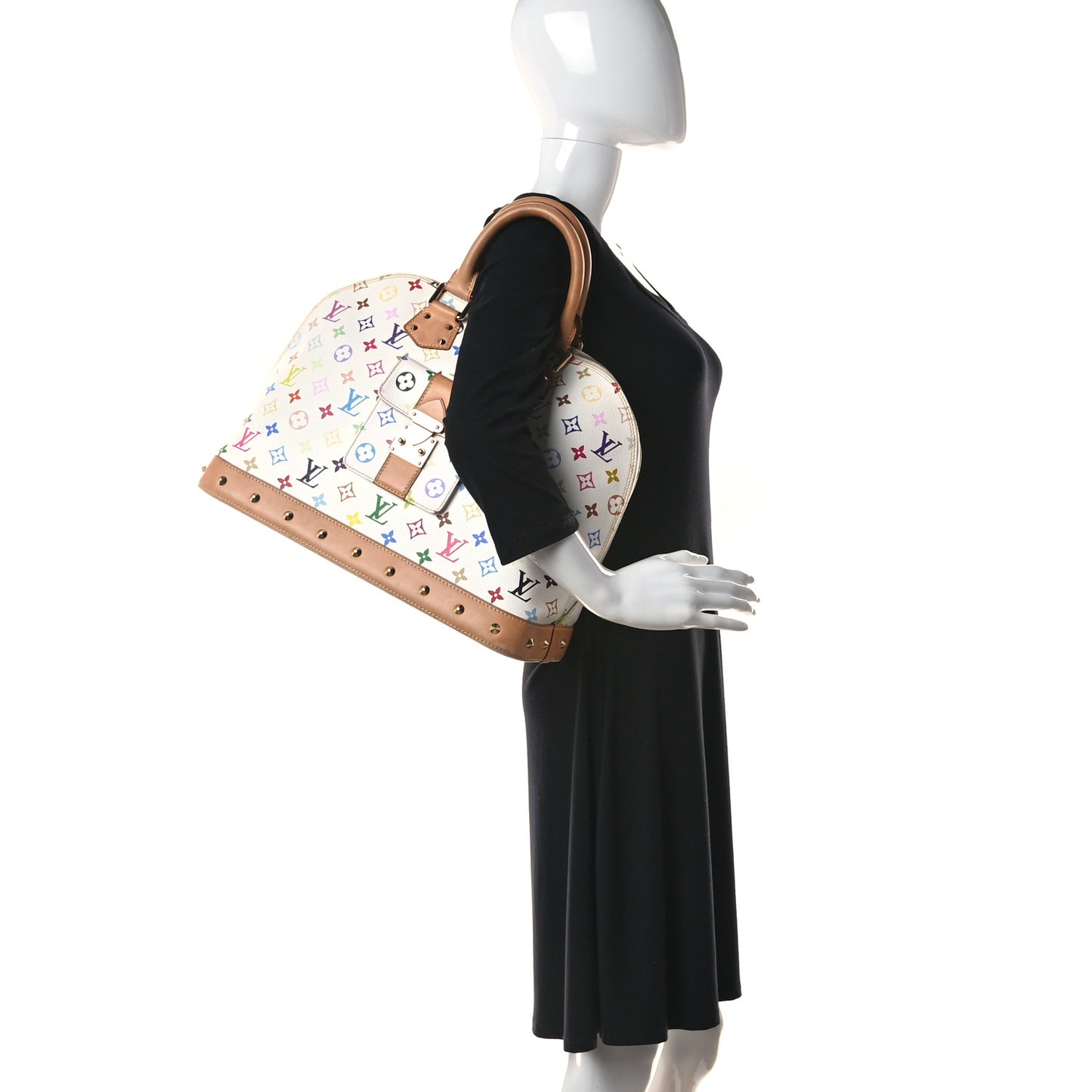 Monogram Multicolor Alma GM White