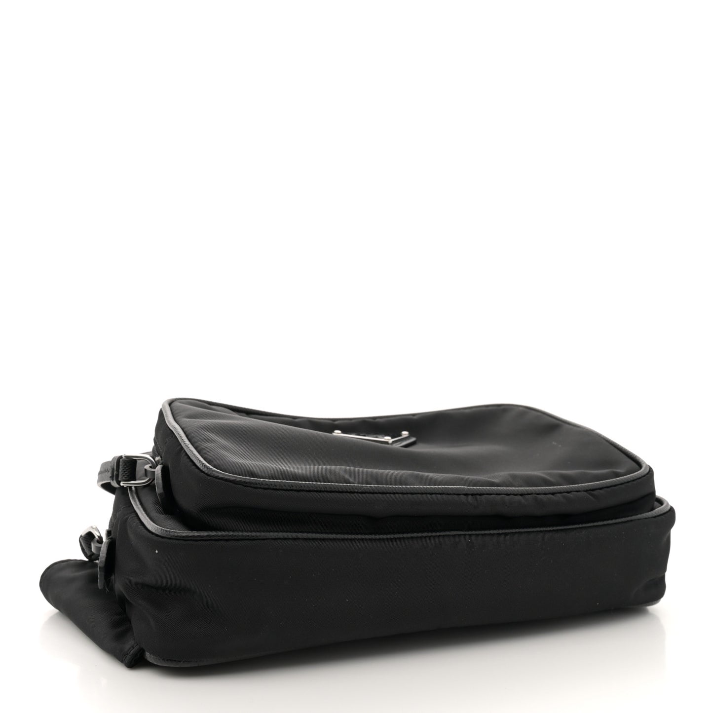 Re-Nylon Saffiano Belt Bag L Black