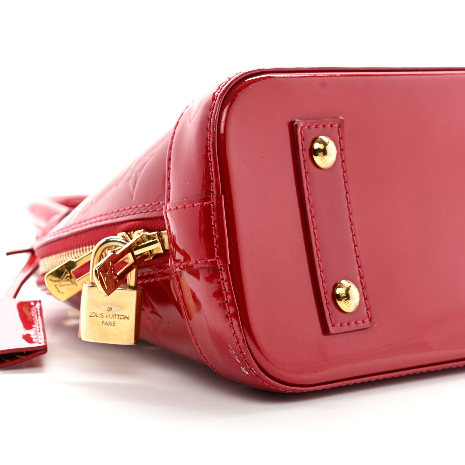 Louis Vuitton Vernis Alma BB Pomme D'Amour 9 of 12