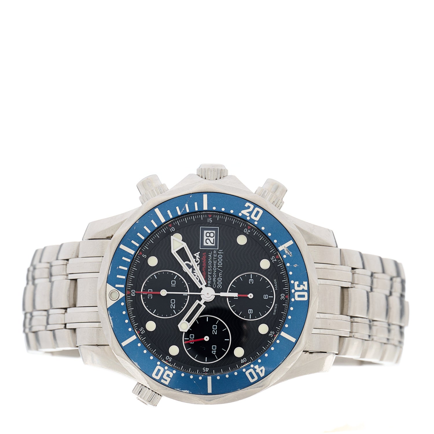 Omega Stainless Steel 41mm Seamaster Professional Chronograph Automatic Watch Blue 2225.80.00 2 of 4