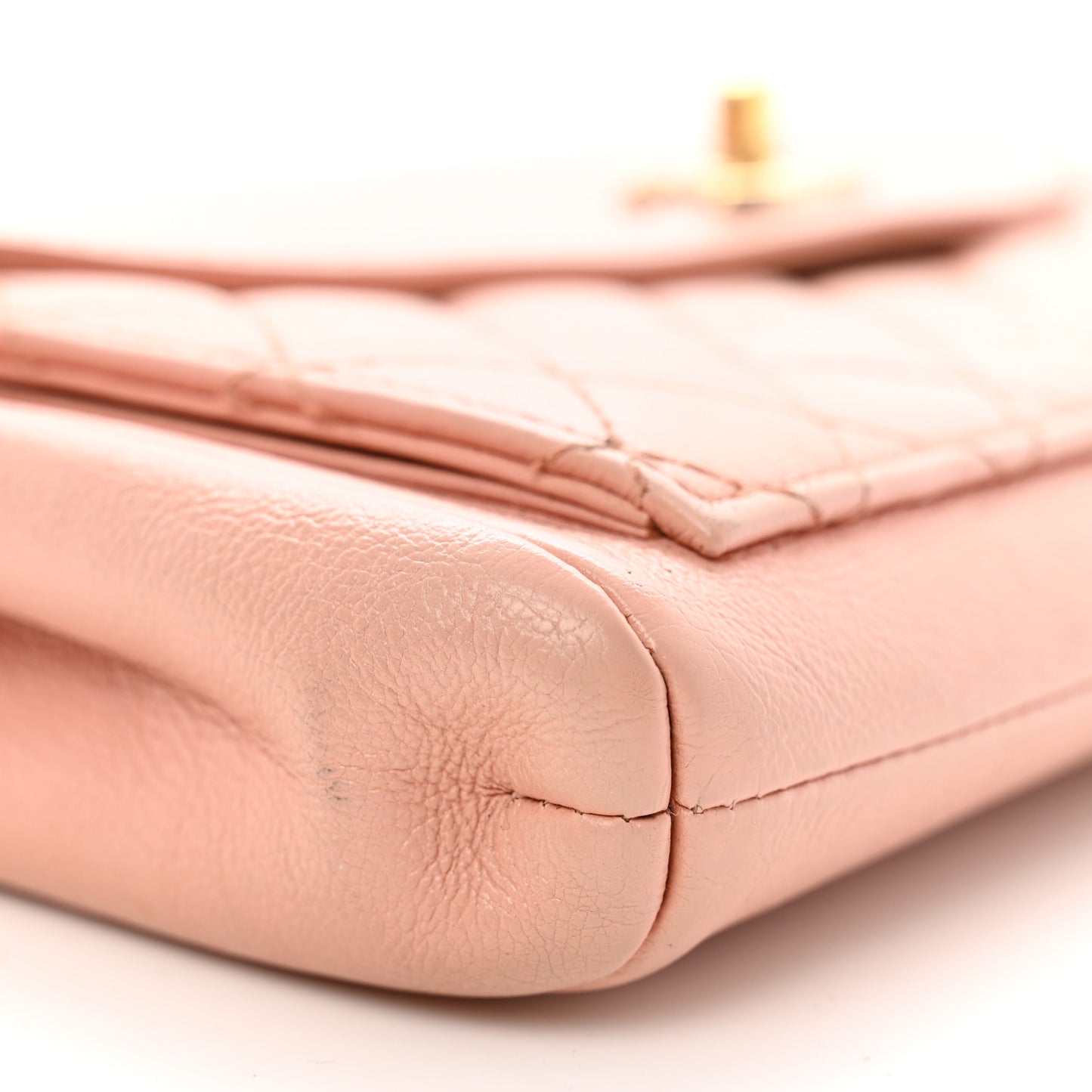 Iridescent Calfskin Smart Pocket Flap Bag Pink