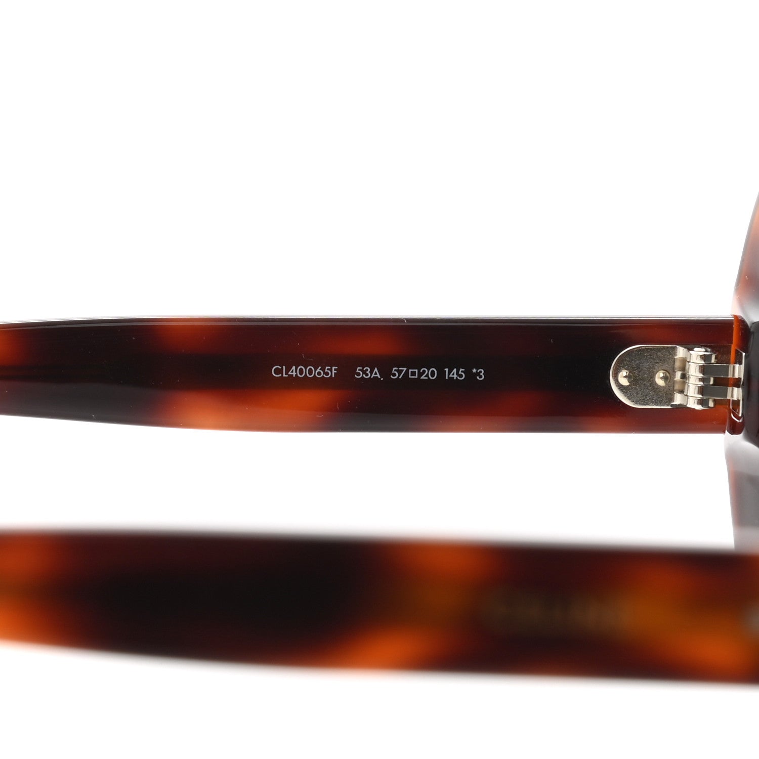 Celine Acetate Polarized Oval Sunglasses CL 40065 Brown 7 of 7