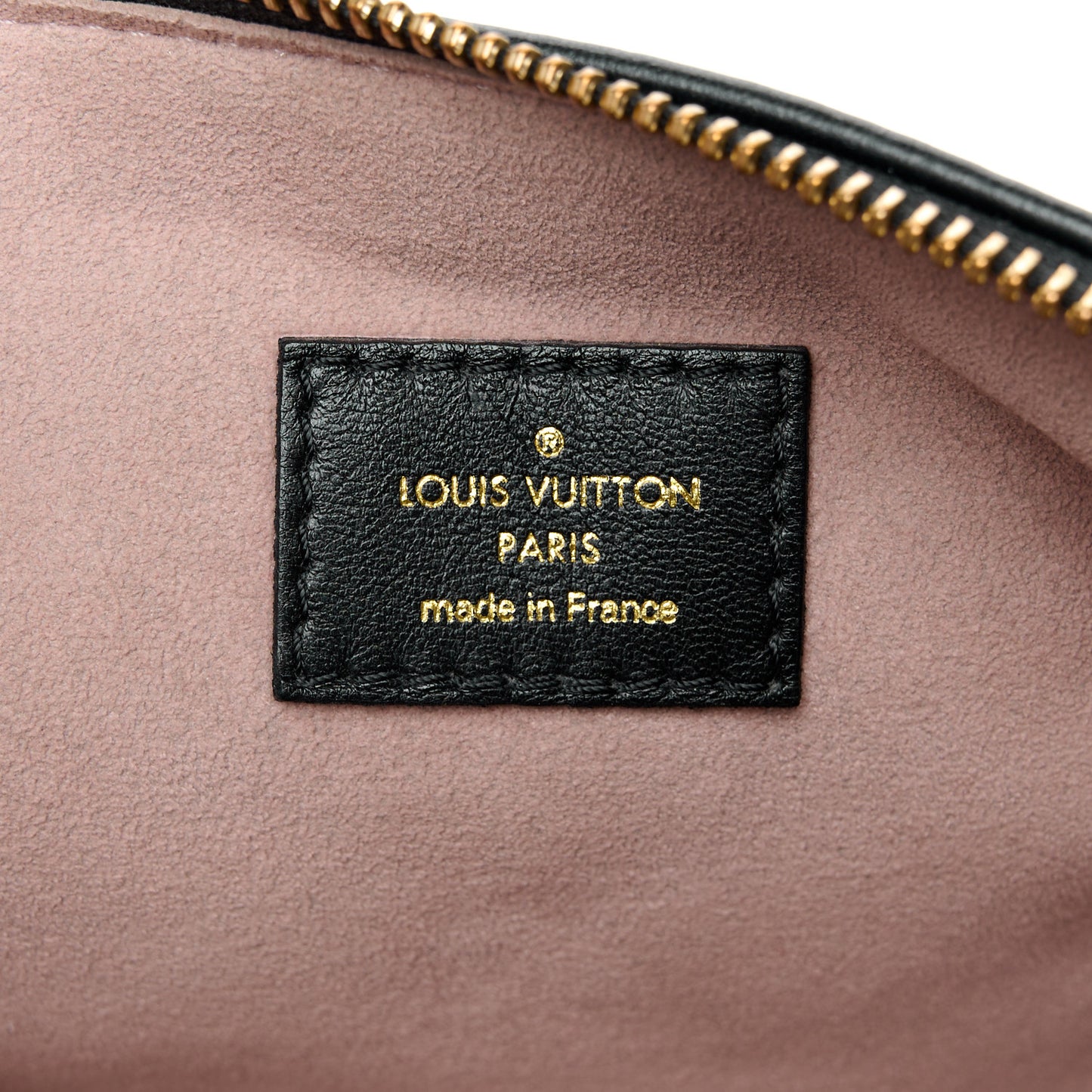 Lambskin Embossed Monogram Coussin PM Black