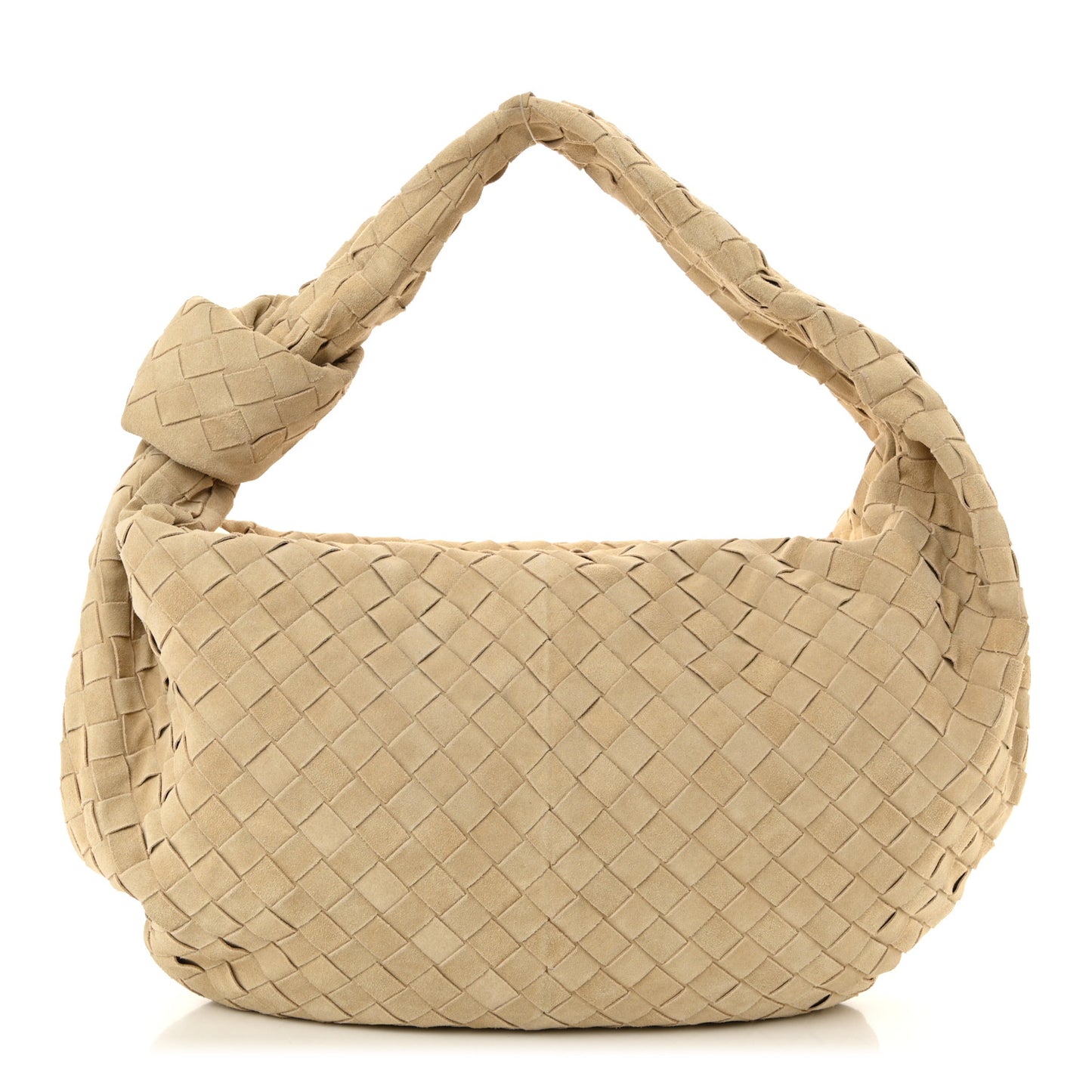 Suede Intrecciato Small Jodie Sand