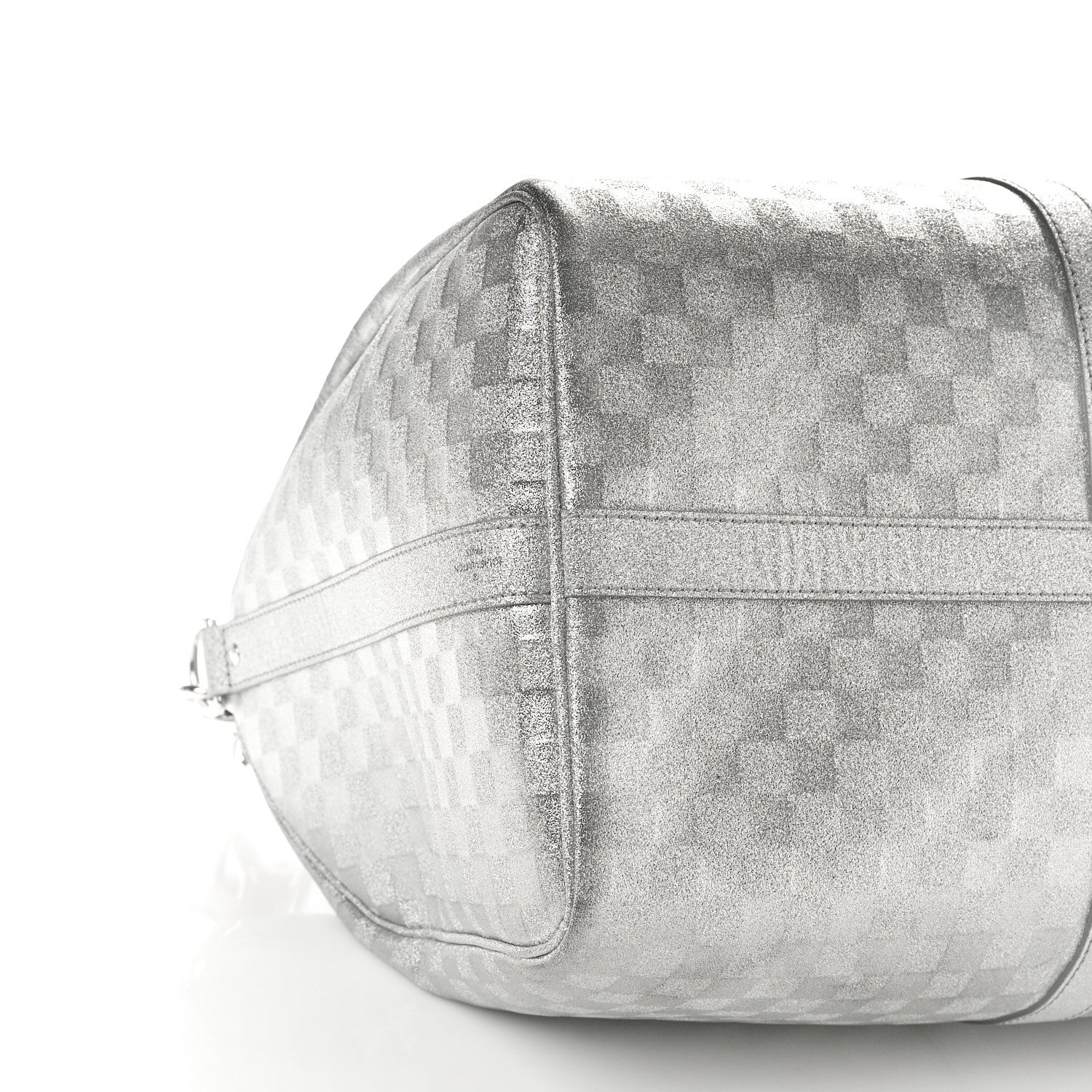 Louis Vuitton Damier Glitter Keepall Bandouliere 50 Silver 8 of 11