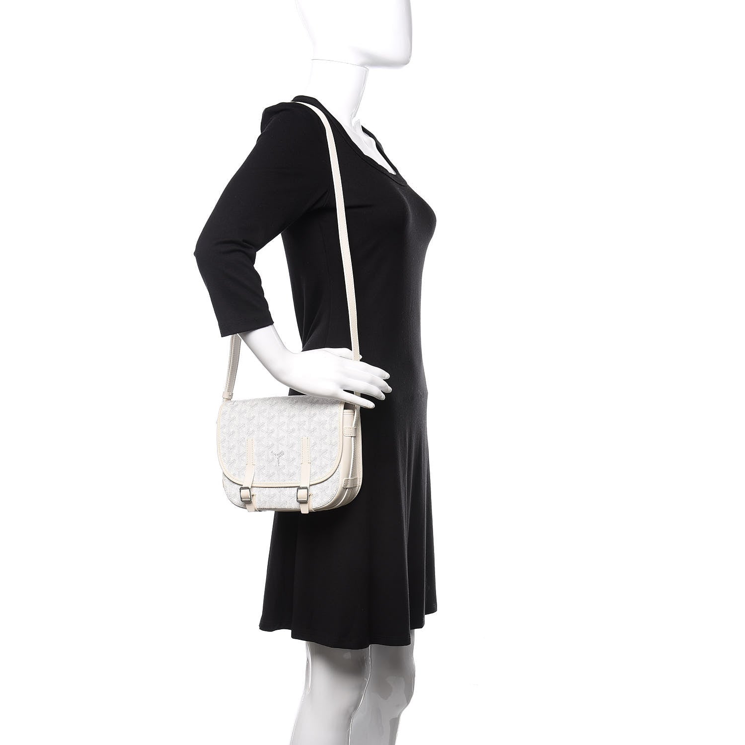 Goyard Goyardine Belvedere PM Messenger Bag White 2 of 9