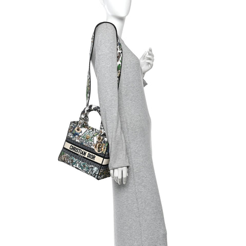 Canvas Embroidered Etoile de Voyage Medium Lady D-Lite Multicolor