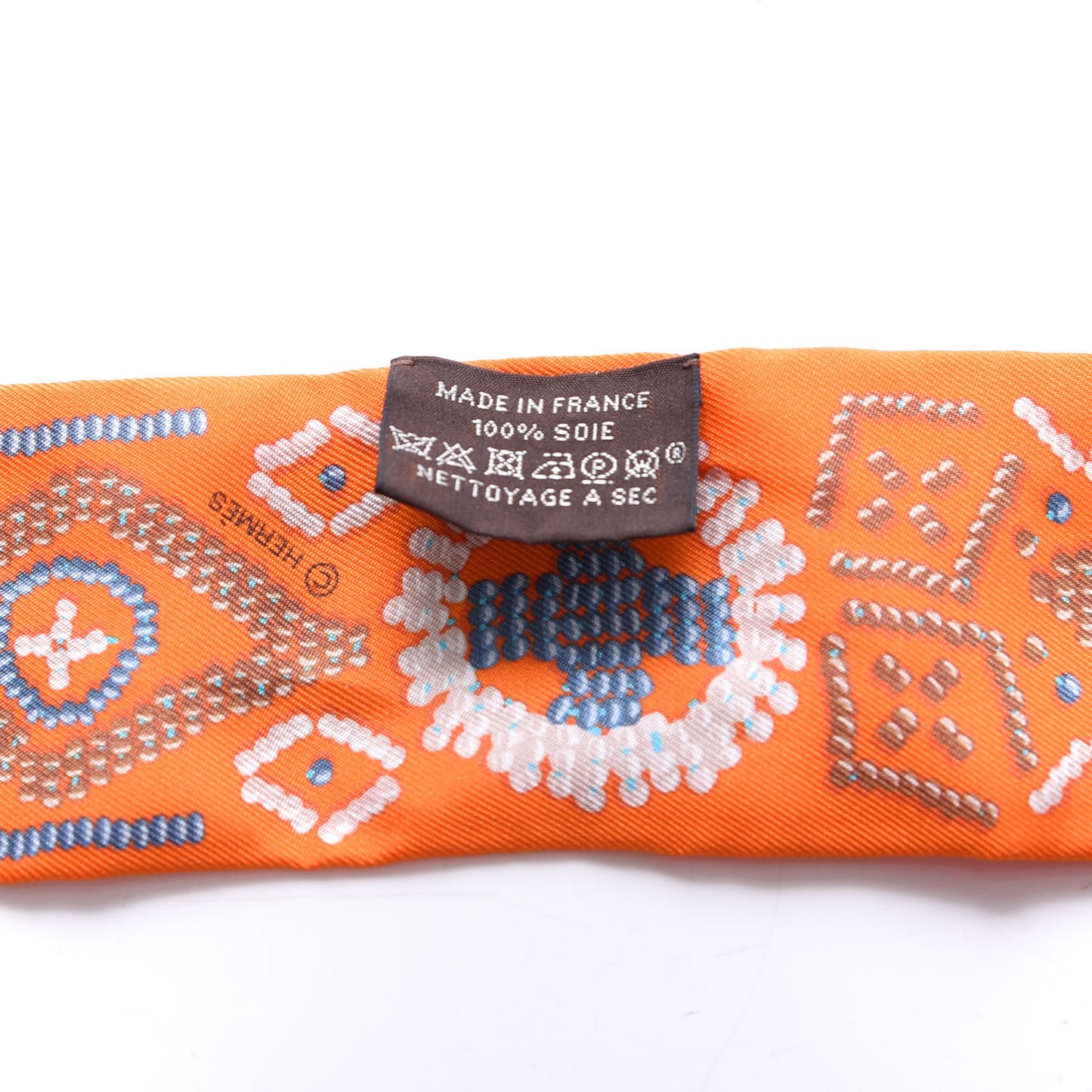 Silk Kelly En Perles Twilly Orange Bleu Gris Perle