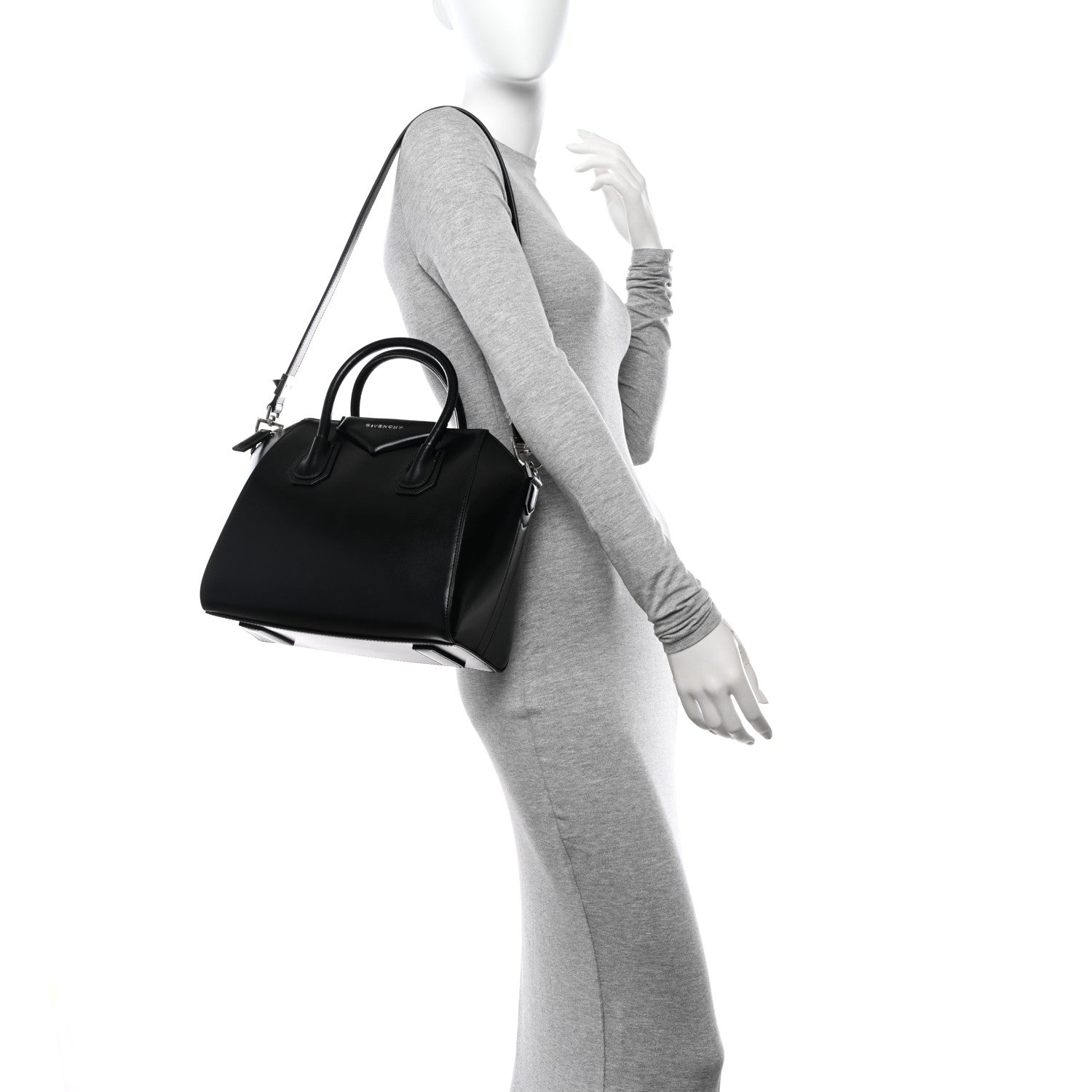 Givenchy Shiny Lord Calfskin Small Antigona Black 2 of 10