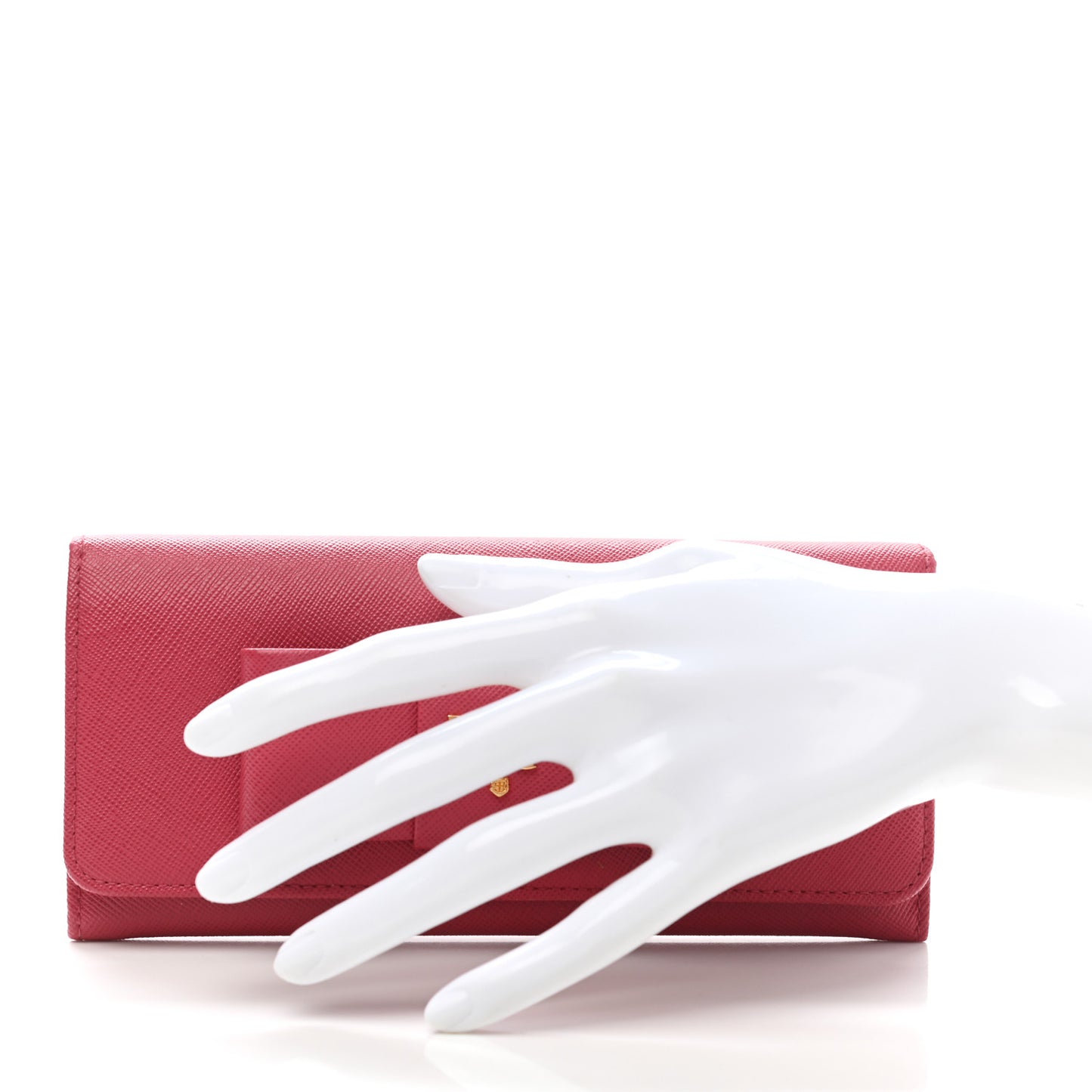 Saffiano Fiocco Bow Continental Wallet Peonia