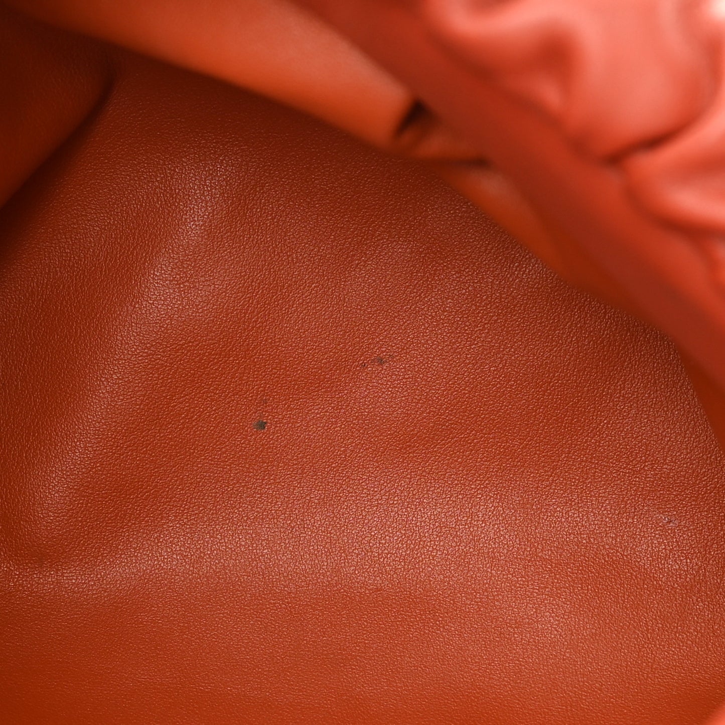 Calfskin The Pouch Chain Orange