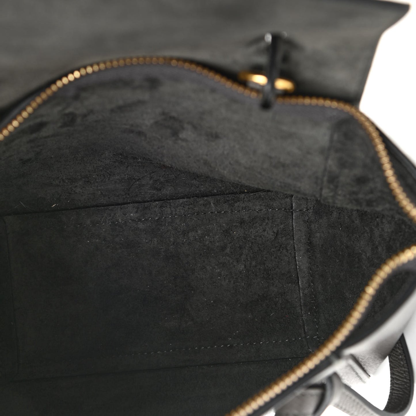 Grained Calfskin Nano Belt Bag Grey