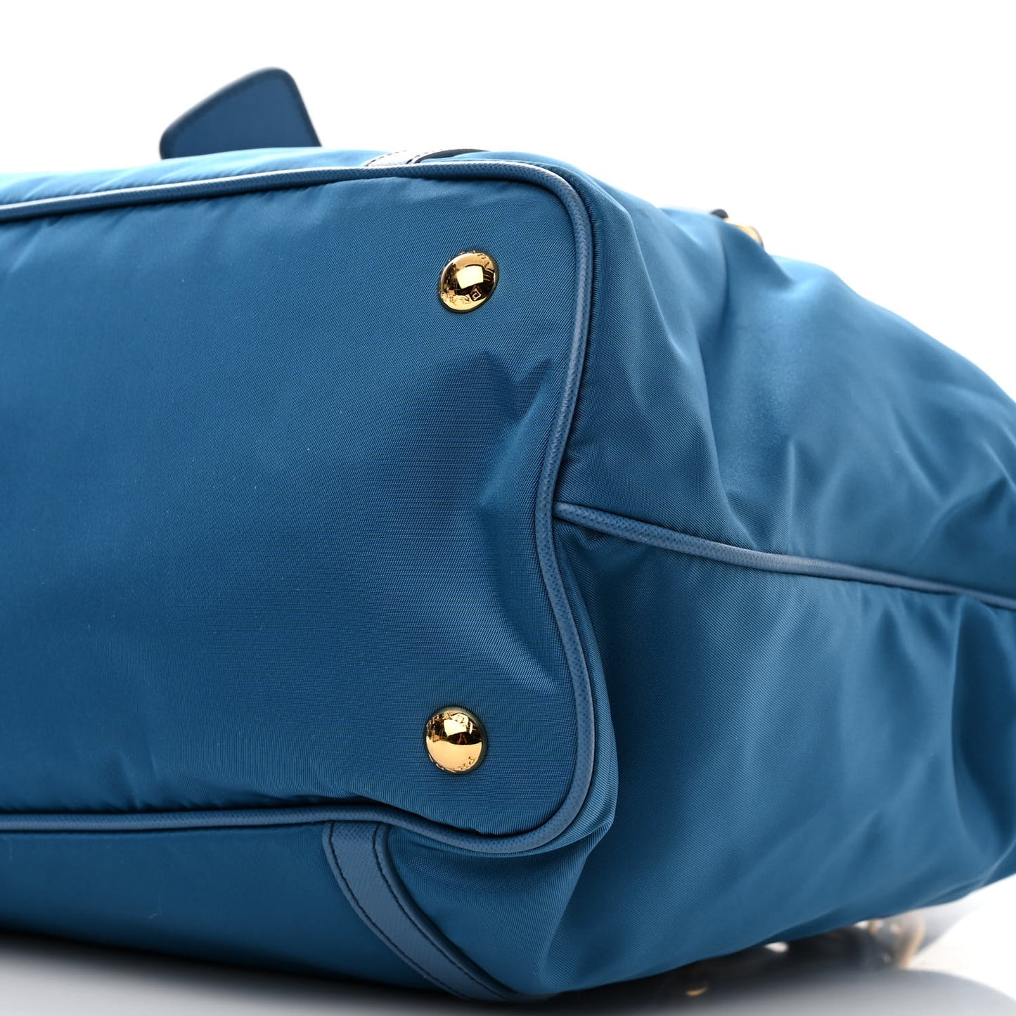 Tessuto Nylon Saffiano Tote Cobalto