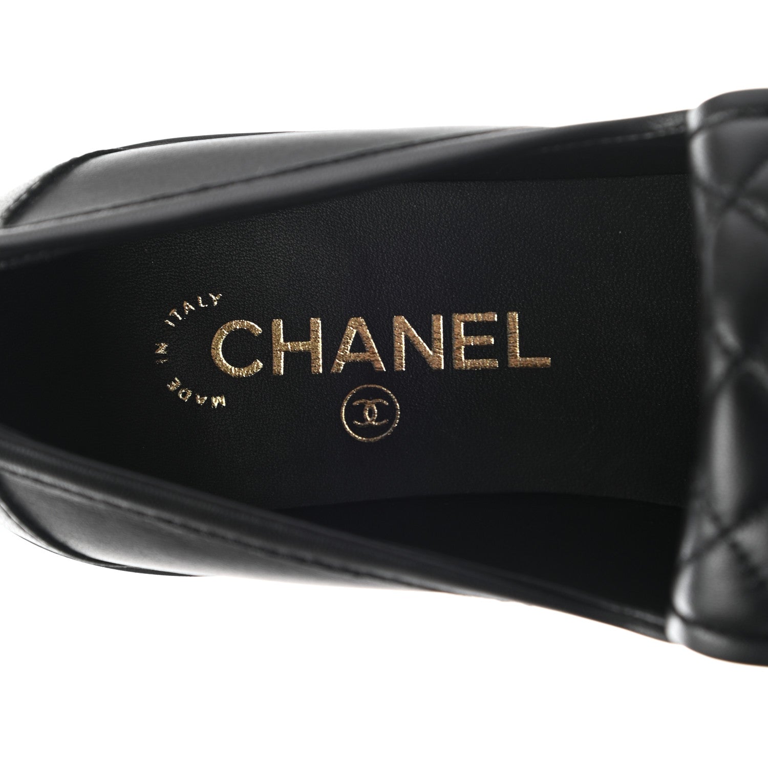 Chanel Lambskin Quilted CC Turnlock Loafers 41 Black 7 of 9