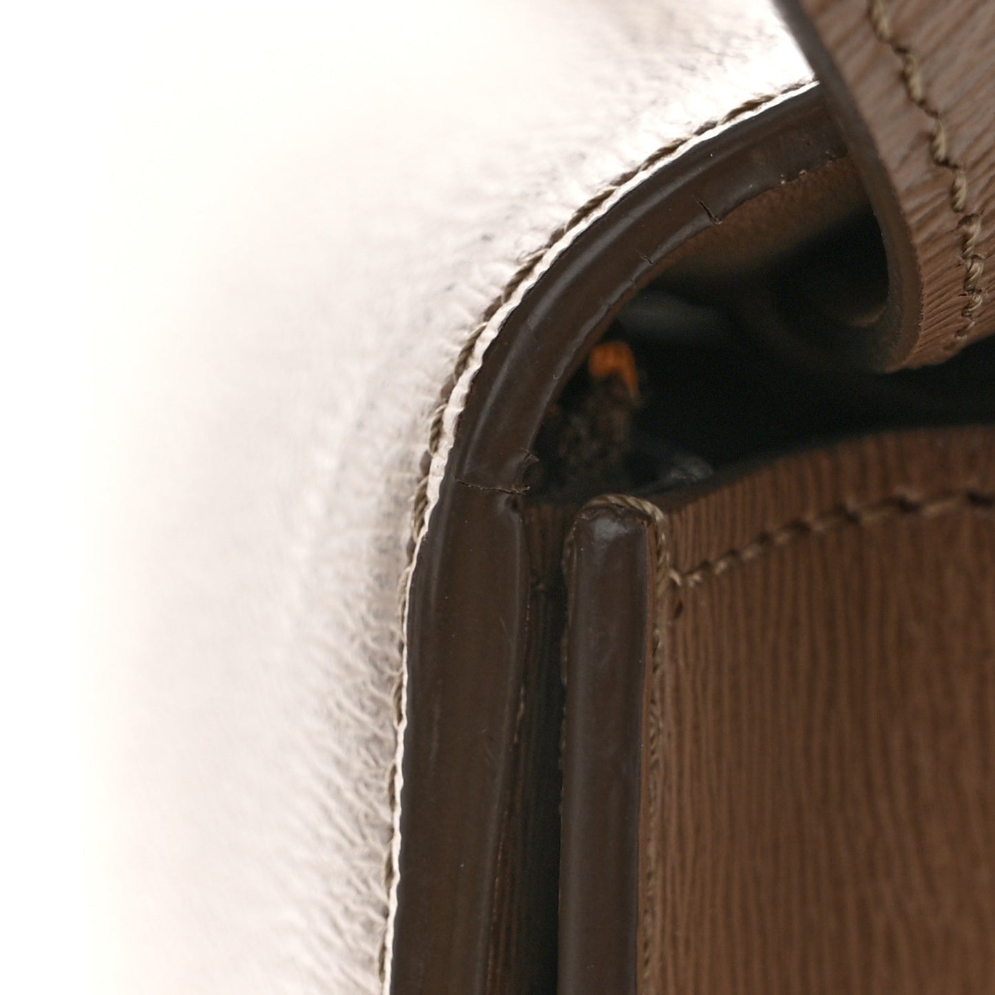 Liege Calfskin Medium Classic Box Flap Bag Taupe
