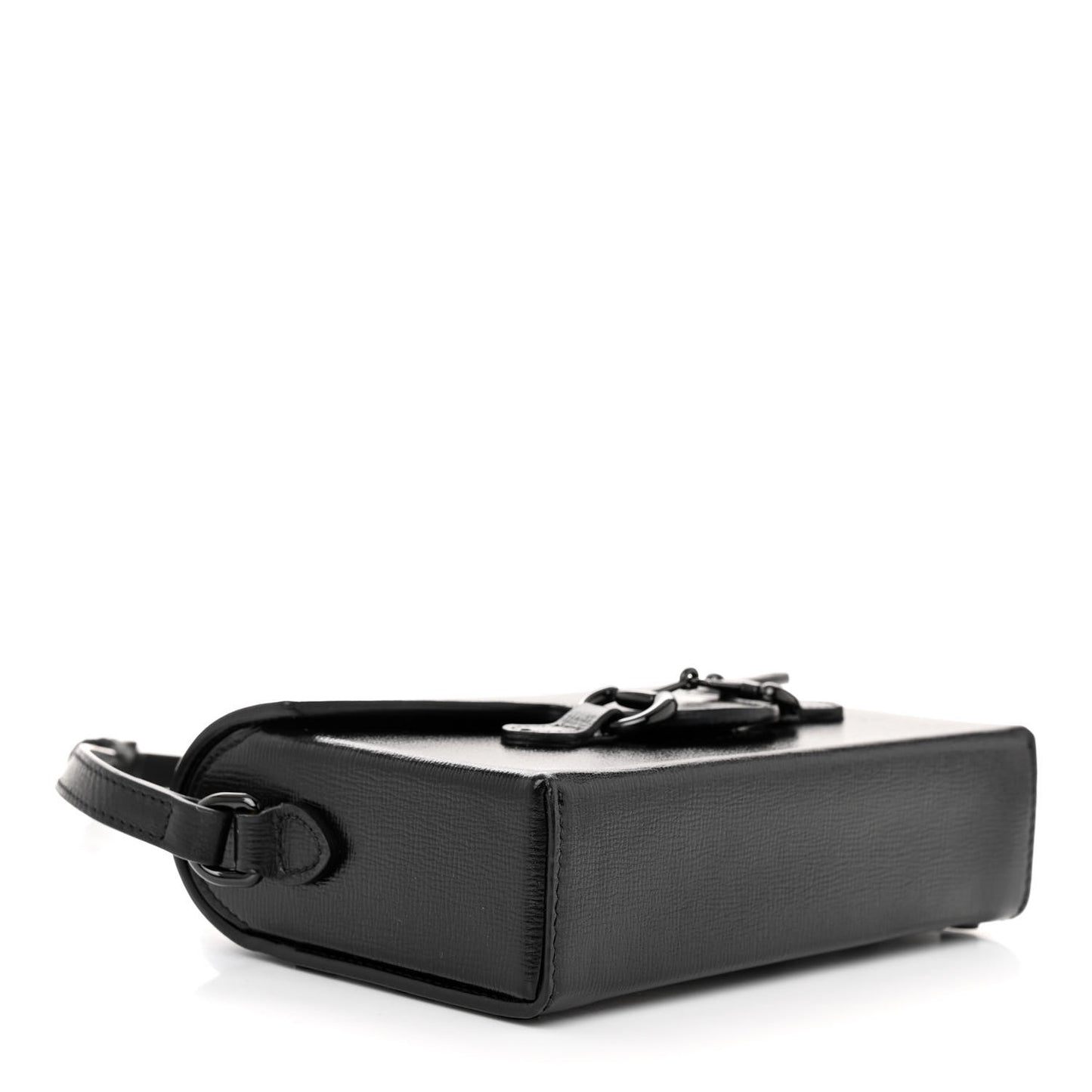 Azalea Calfskin Monochrome Mini Horsebit 1955 Shoulder Bag Black