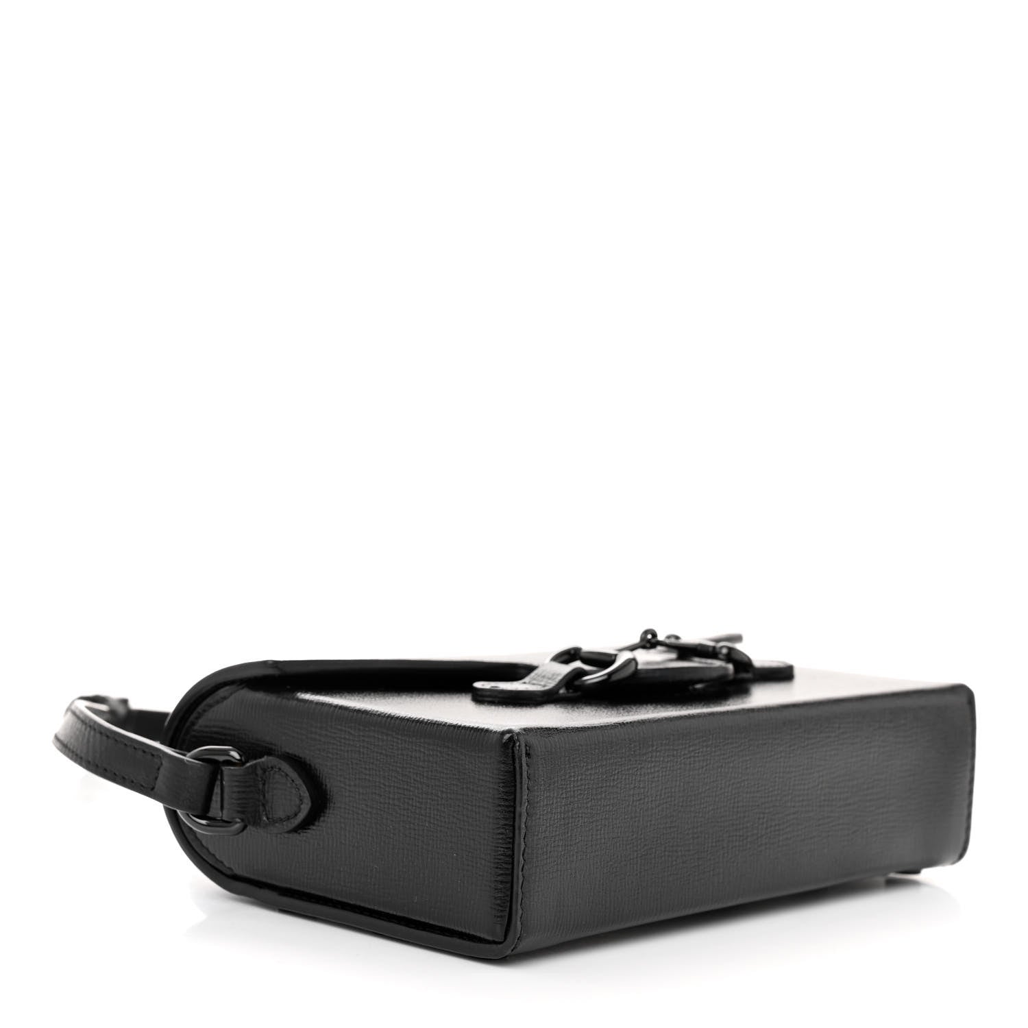 Gucci Azalea Calfskin Monochrome Mini Horsebit 1955 Shoulder Bag Black 4 of 10