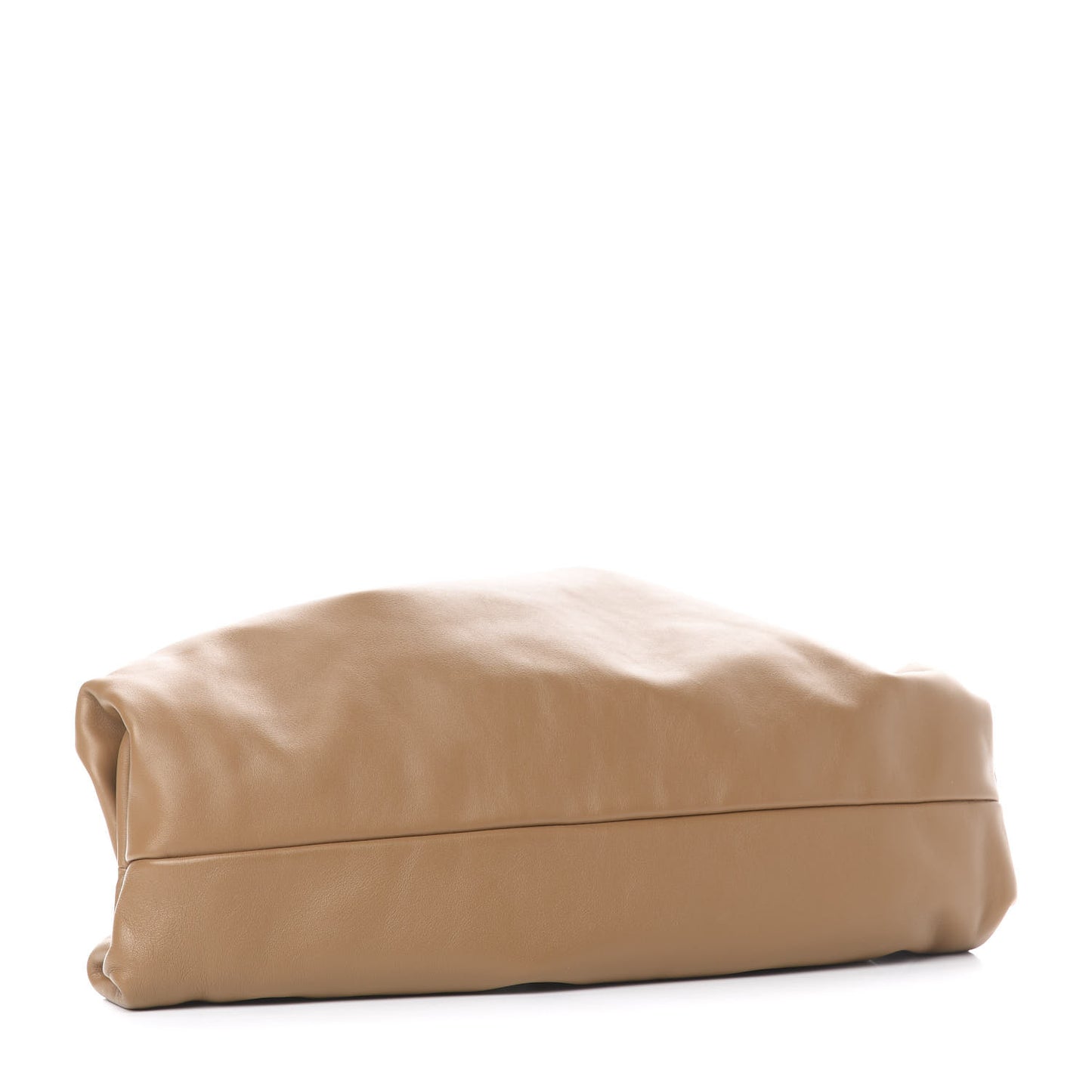 Smooth Butter Calf The Pouch Oversized Clutch Cammello