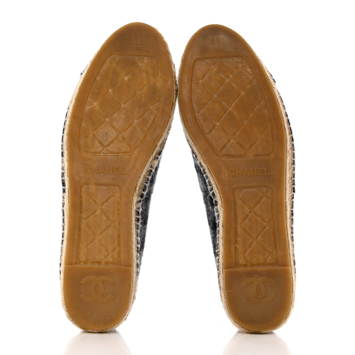 Flannel CC Espadrilles 41 Black Grey