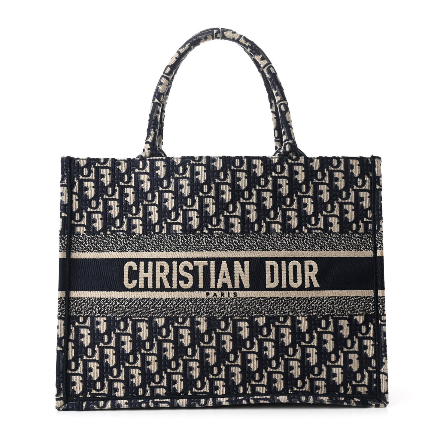 Oblique Medium Book Tote Blue Multicolor