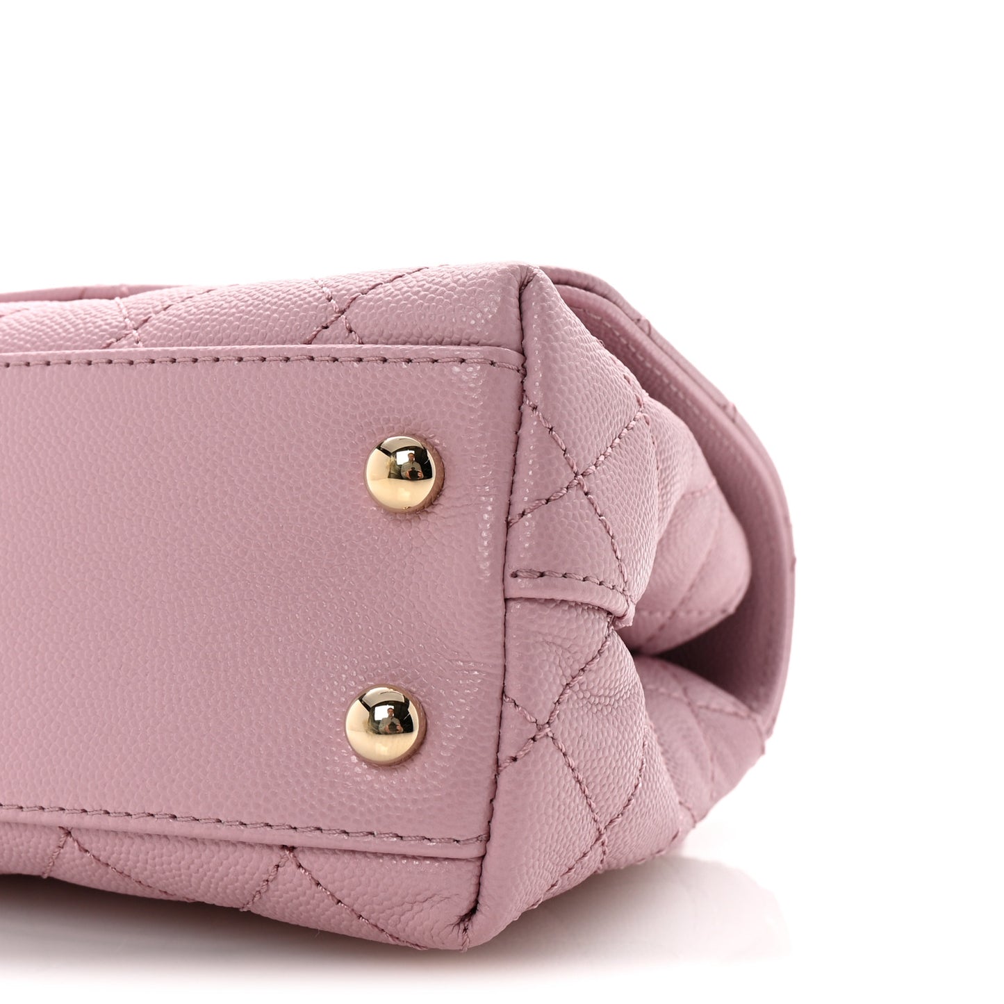 Caviar Quilted Extra Mini Coco Handle Flap Light Pink